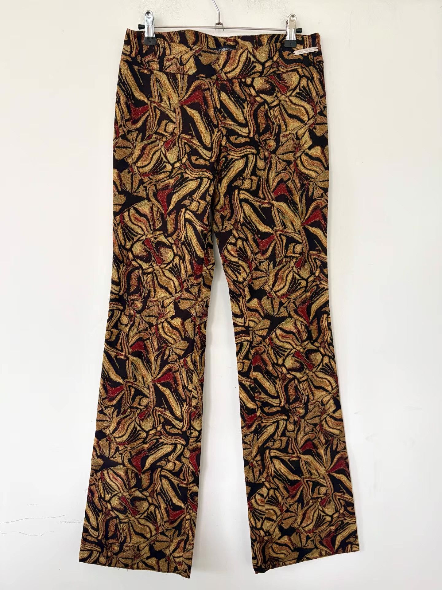 Versace Jeans Couture Versace Jeans Couture Women's Jacquard Flared Trousers Ｑ21 Size 40" / US 18 - 1 Thumbnail