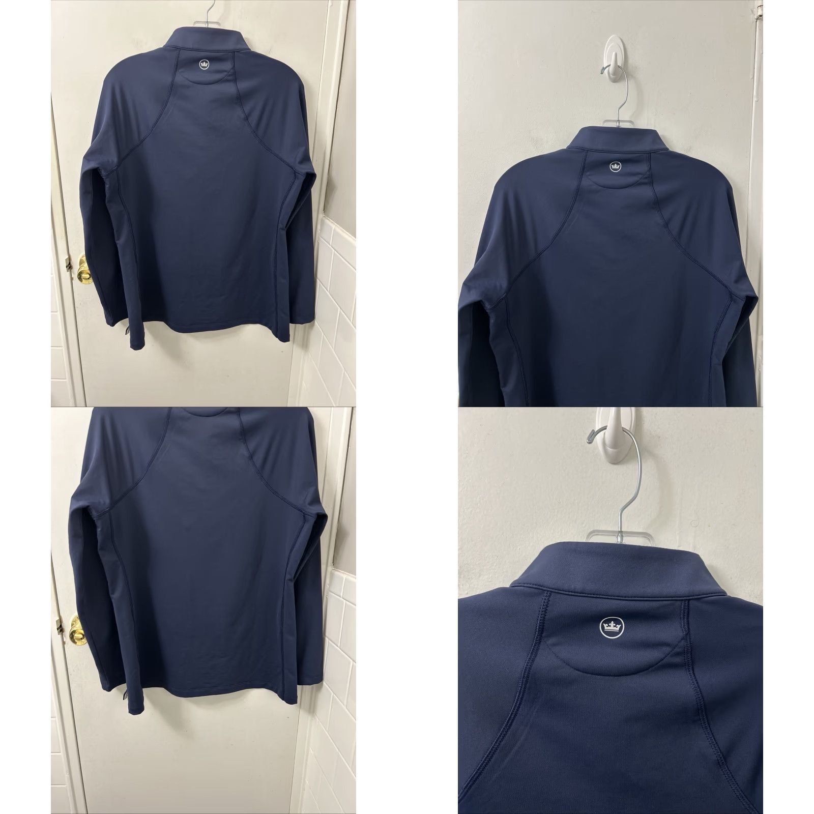 Peter Millar Peter Millar 1/4 Zip Womens Large Navy Blue Pullover UPF 50+ Golf Top L/S Shirt Women's Blue Pullover 1/4 Zip Golf"} Size L / US 10 / IT 46 - 8 Thumbnail