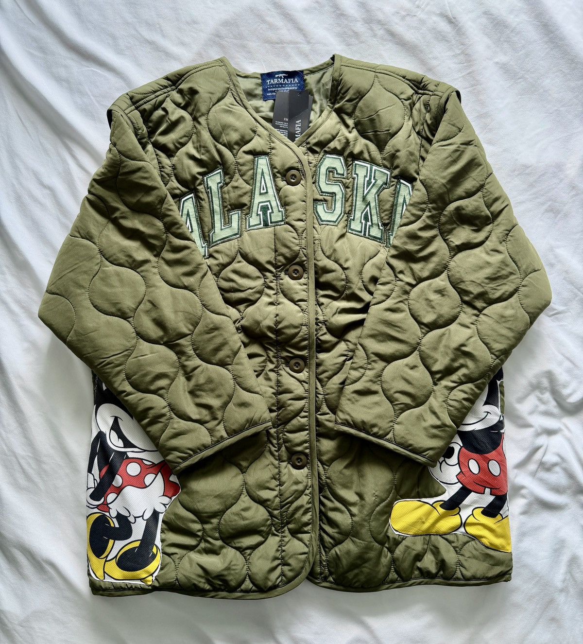 Other TARMAFIA Thailand x Disney Mickey quilted bomber jacket Size L / US 10 / IT 46 - 1 Thumbnail