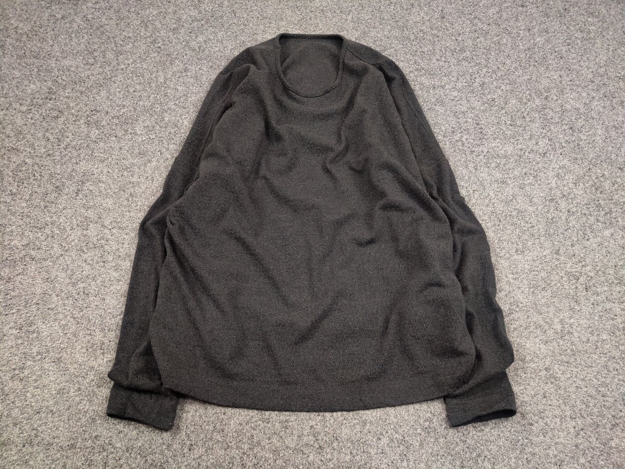 Designer Christa De Carouge Design Gray Wool Oversized Light Sweater Size ONE SIZE - 2 Thumbnail
