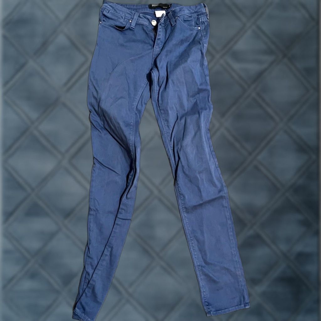 Bdg BDG Jeans Skinny Denim Womens Mid Rise Pockets Size 27 Blue 29 Inseam 30 Waist Cotton Blend Front Button Zip N/A Vintage No Size 27" / US 4 / IT 40 - 1 Thumbnail