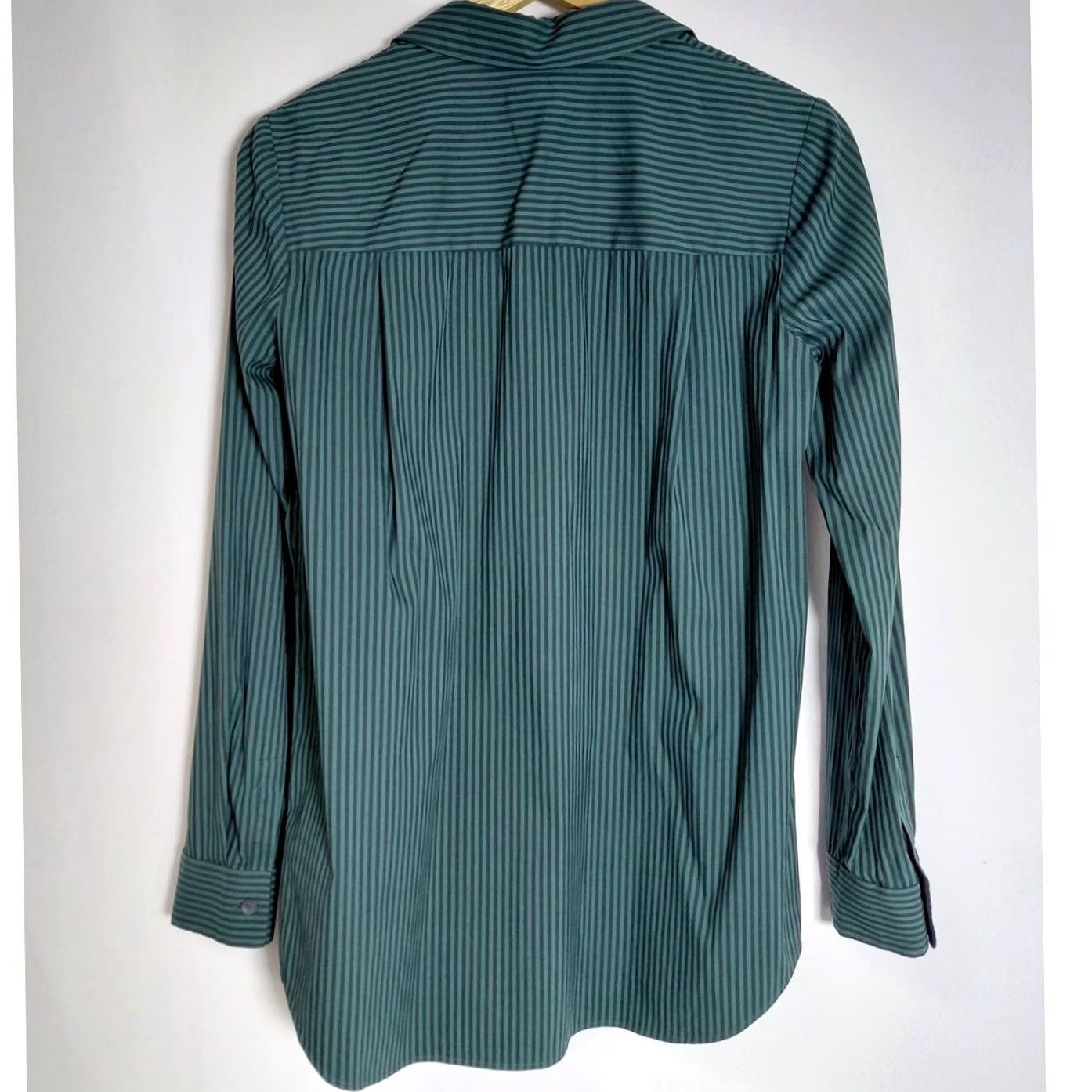 Vintage LAFAYETTE 148 NEW YORK Green Solid Knit Blouse Long Sleeve Women Size S Size S / US 4 / IT 40 - 2 Thumbnail