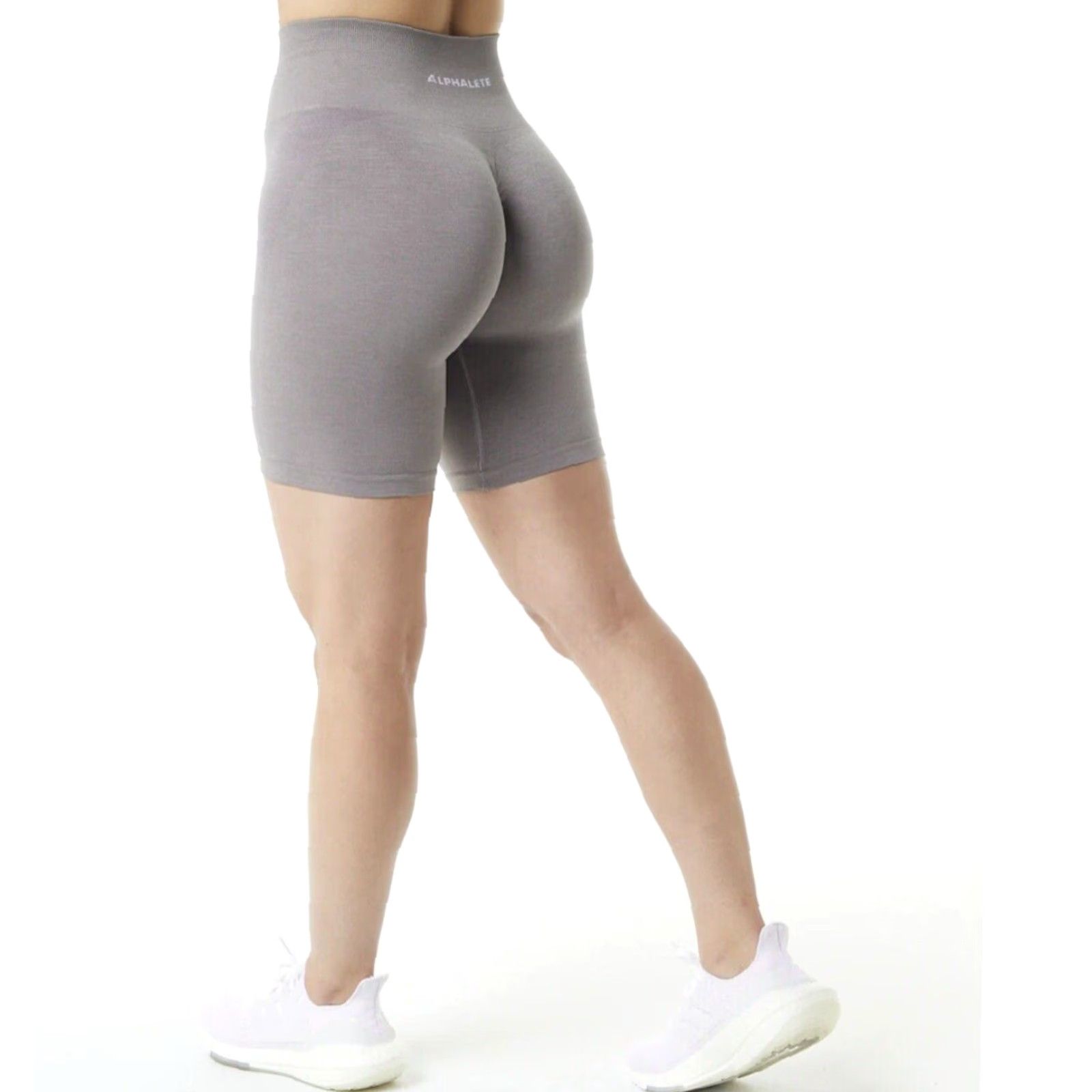 Vintage NWT Amplify Biker Shorts STORM GREY 7.5" 2XL Womens Activewear Scrunch Storm Gray NWT Amplify Biker Shorts 2XL Womens Size 40" / US 18 - 2 Thumbnail