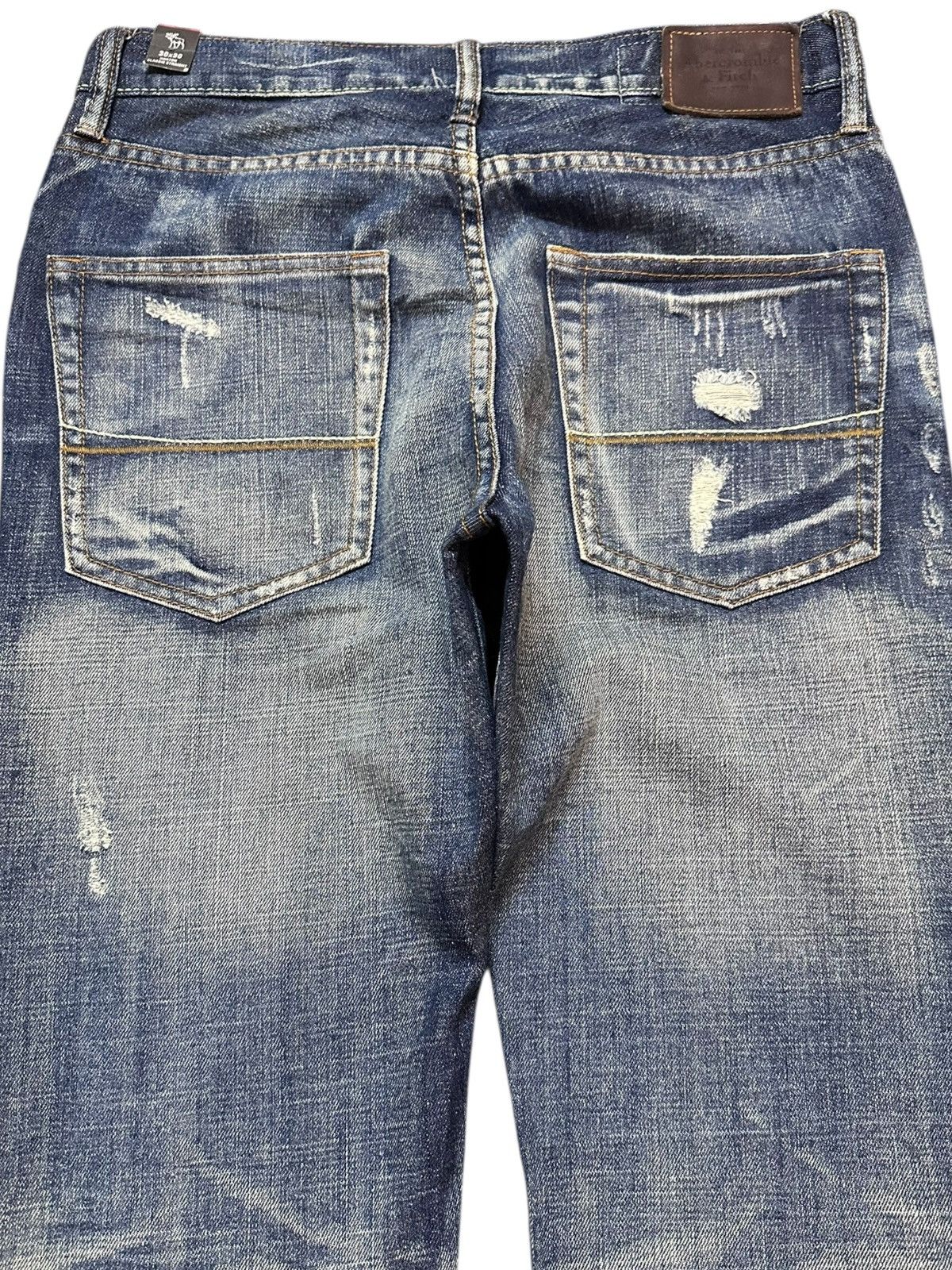 Abercrombie & Fitch Vintage Abercrombie&Fitch Horton Straight Ripped Denim Size US 30 / EU 46 - 6 Thumbnail