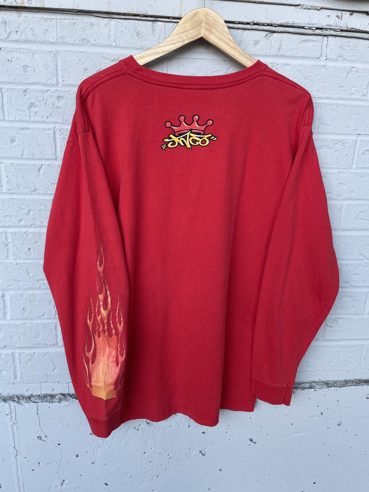 JNCO JNCO Flaming Long Sleeve Tshirt Size US L / EU 52-54 / 3 - 6 Thumbnail