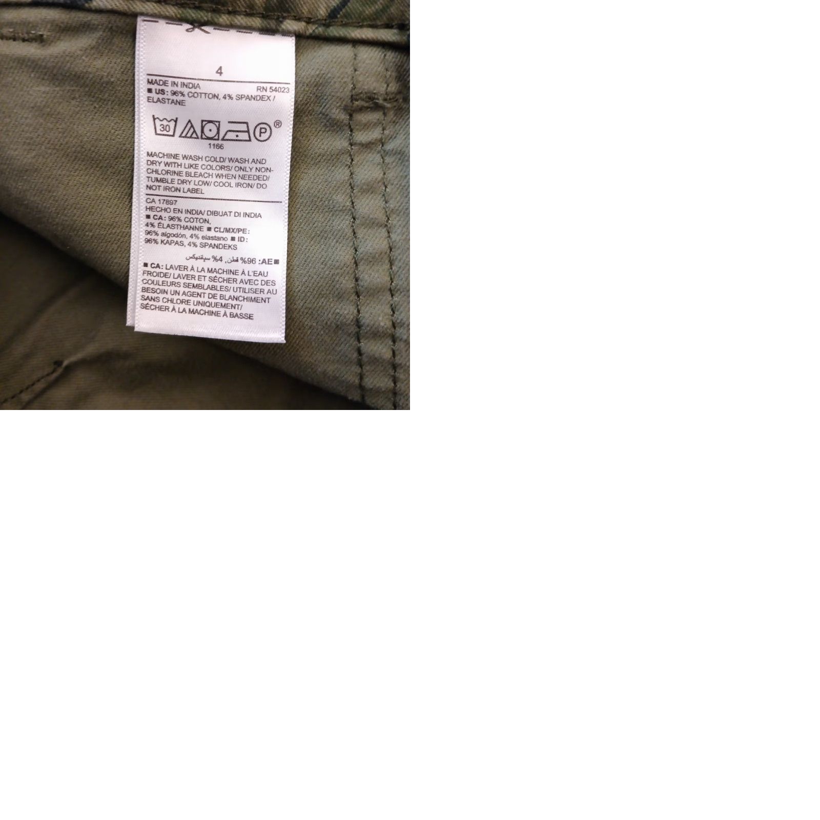 Old Navy Old Navy Pixie Pants Womens Size 4 Green Floral Cotton Blend Pockets Ankle Skinny Casual Regular 27 in Inseam Size 27" / US 4 / IT 40 - 9 Thumbnail