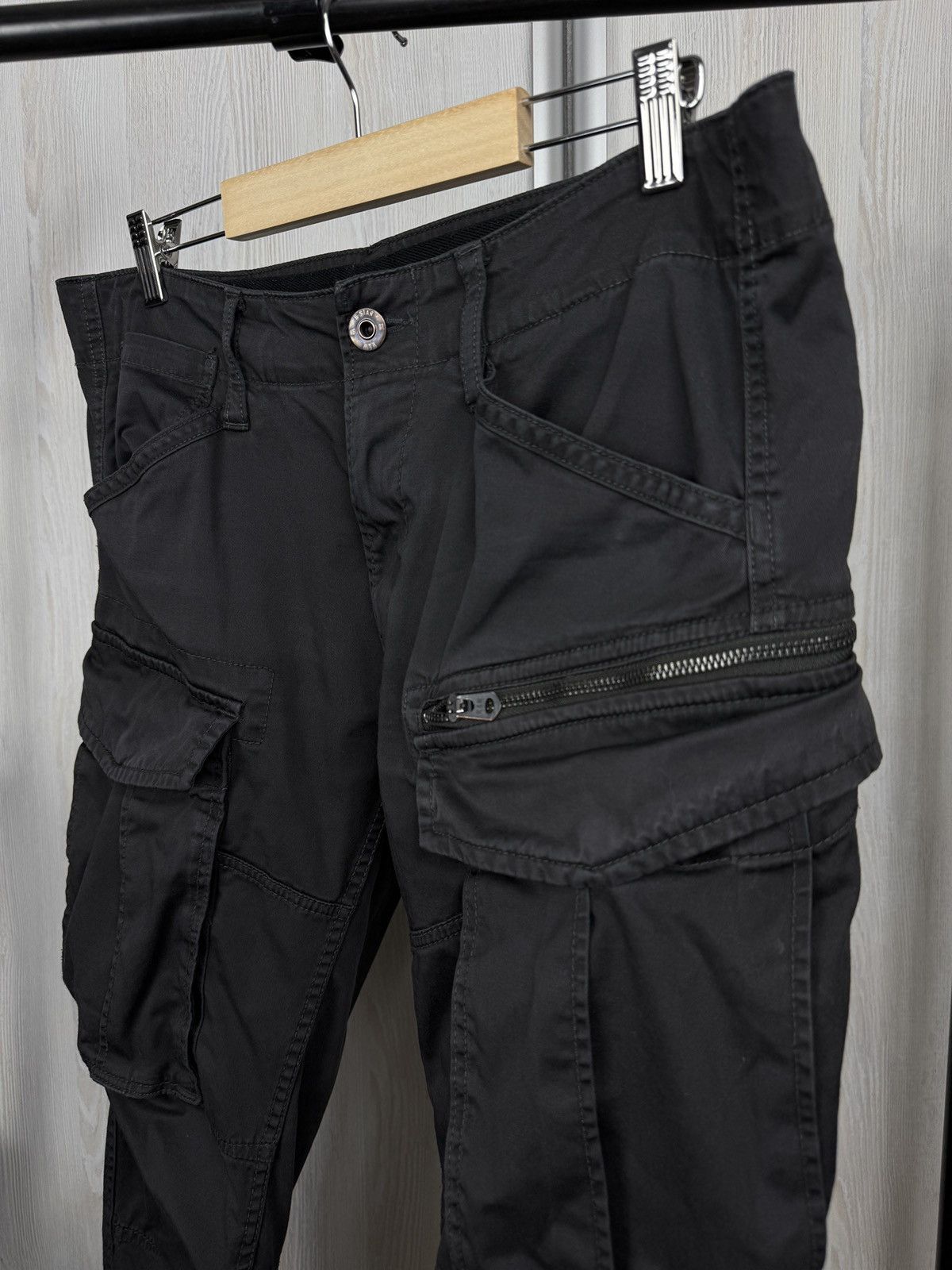 G-Star G-Star Raw Rovic Zip 3D Straight Tapered Grey Cargo pants Size US 33 - 4 Thumbnail