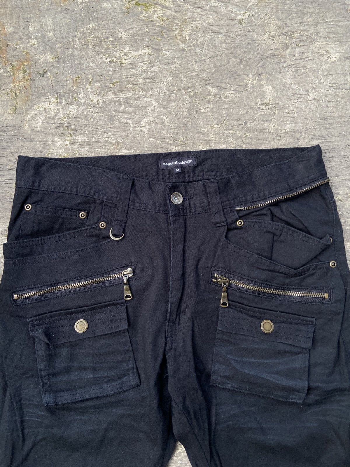 semanticdesign Semantic Design Wrinkled Punk Style Pants Size US 32 / EU 48 - 2 Thumbnail