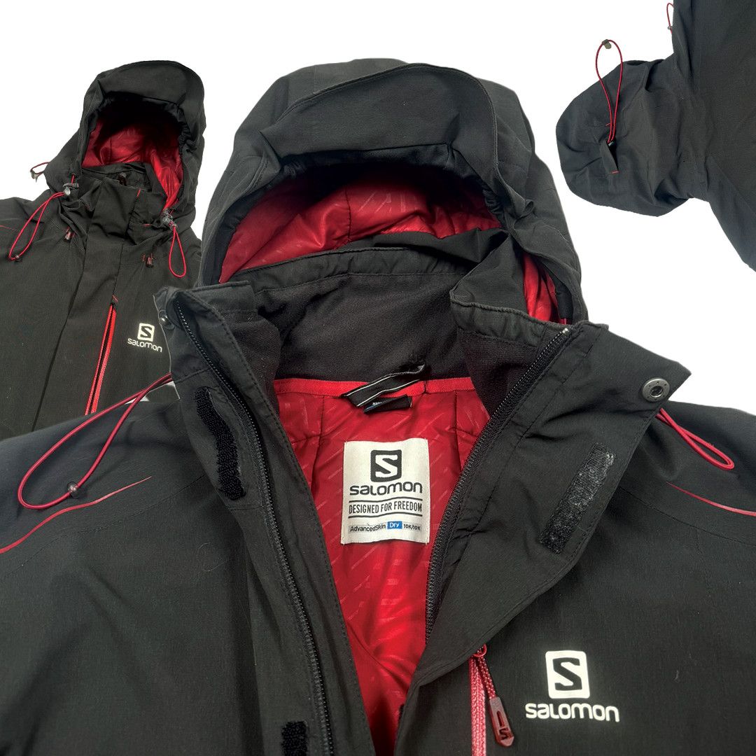 Salomon Salomon - Down Fill Shell Jacket - Dark Green/Black/Red - M Size US M / EU 48-50 / 2 - 4 Thumbnail