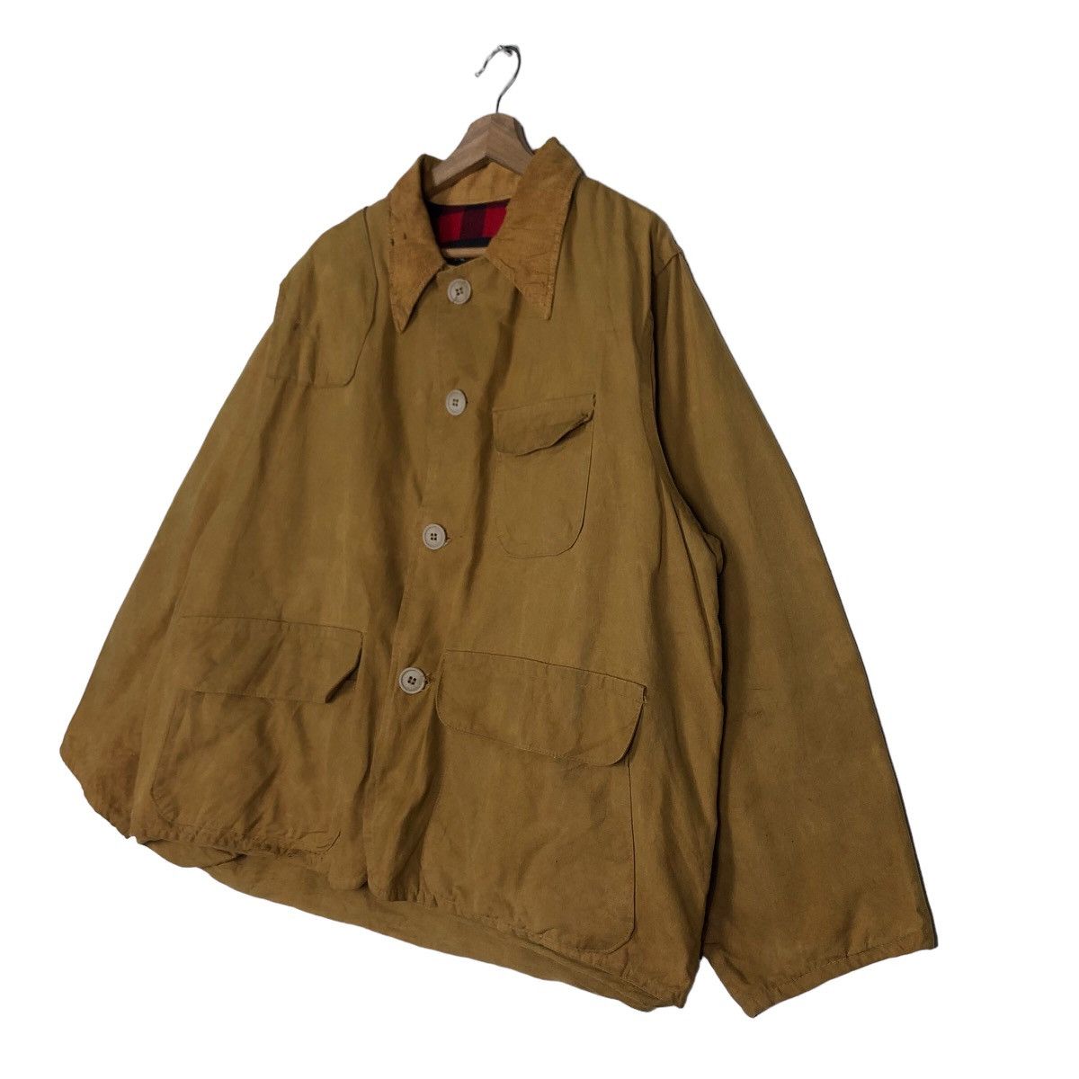 Japanese Brand 🔥Vtg Chore Duck Canvas Chore Jacket Redhead Punk Tartan Size US XL / EU 56 / 4 - 2 Thumbnail