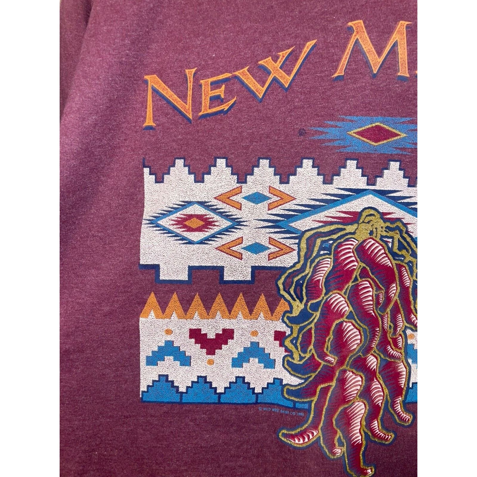 Vintage Vintage New Mexico Shirt Chili Pepper Indian Tee VTG 90s L Size US L / EU 52-54 / 3 - 3 Thumbnail