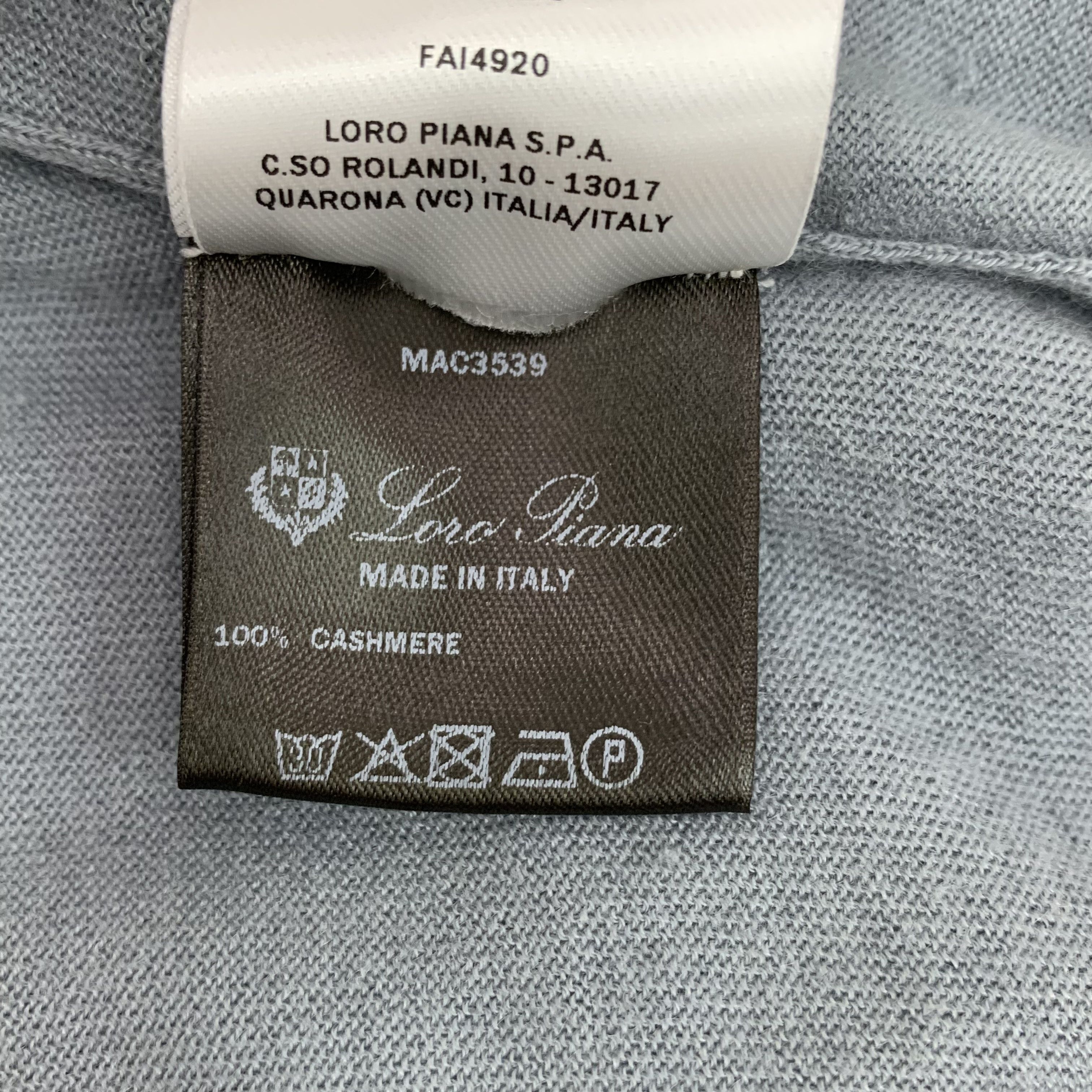 Loro Piana Loro Piana Cashmere Knit Sweater Blue (42) Size US XS / EU 42 / 0 - 8 Thumbnail