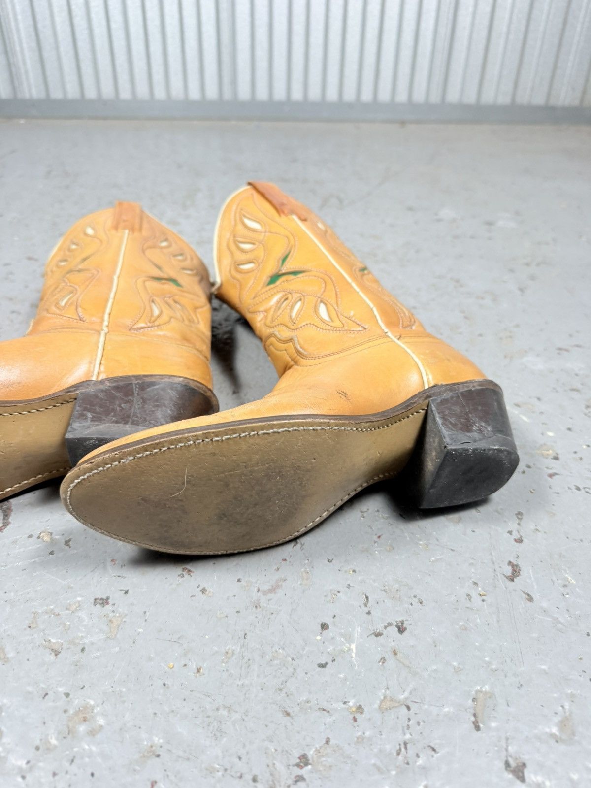 Acme Clothing 70s Vintage Acme Usa Made Cowhide Cowboy Boots Size US 6.5 / IT 36.5 - 2 Thumbnail