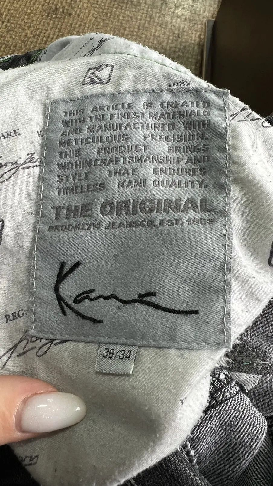 Karl Kani Vintage Karl Kani Denim Jeans 90s Baggy Rap Big Logo Y2K Size US 36 / EU 52 - 25 Thumbnail