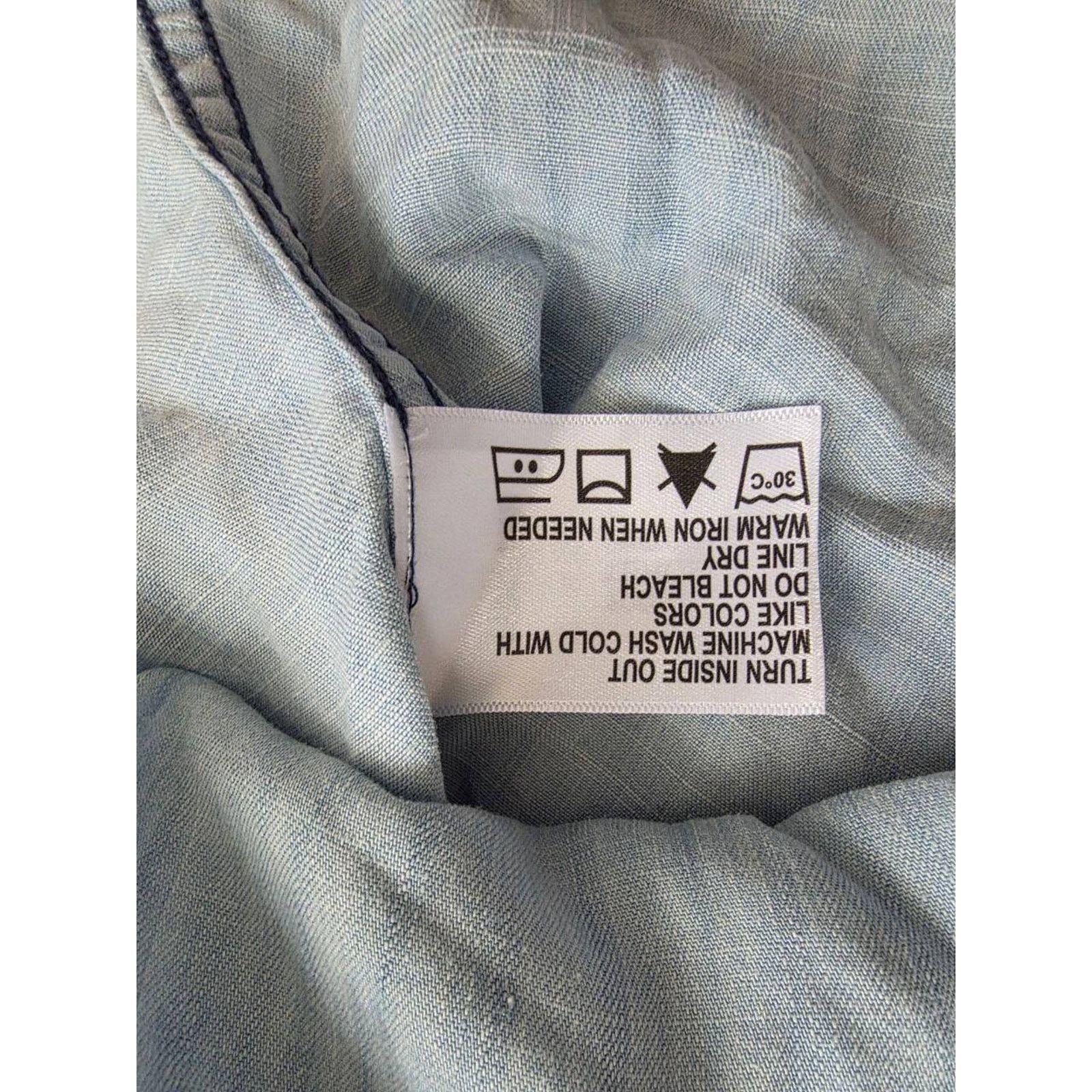 Orvis Orvis Heavy Denim Button Shirt Light Blue Sz 14 A001632 Size US L / EU 52-54 / 3 - 3 Thumbnail
