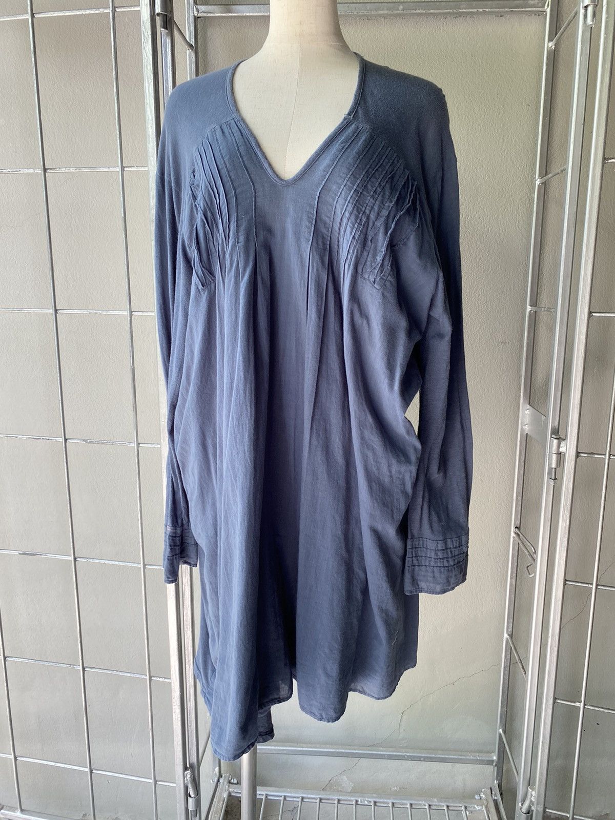 Issey Miyake Plantation Blue Pintuck Dress Size ONE SIZE - 7 Thumbnail
