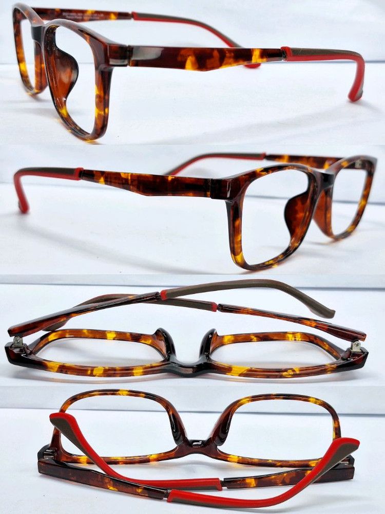 Other Zoff ZC211003D French Plastic Glasses Red Leopard Tortoise Size ONE SIZE - 5 Thumbnail