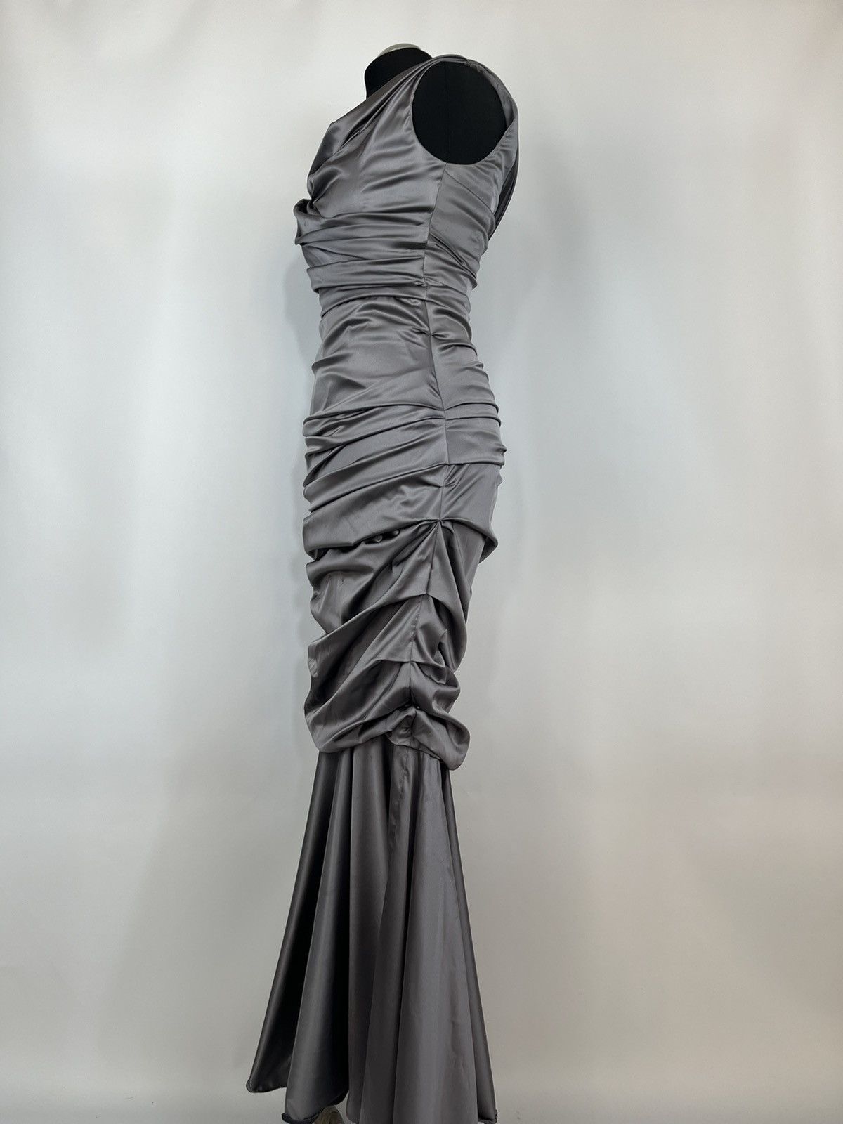 Designer × Dolce & Gabbana DOLCE & GABBANA Dress Sheath Mermaid Silk Stretch (0355) Size L / US 10 / IT 46 - 2 Thumbnail