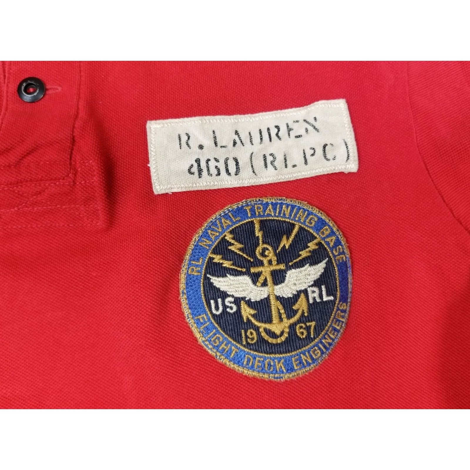 Ralph Lauren VINTAGE Ralph Lauren RL Naval Training Base Red Short Sleeve Polo Shirt SZ S Mens Size US S / EU 44-46 / 1 - 3 Thumbnail