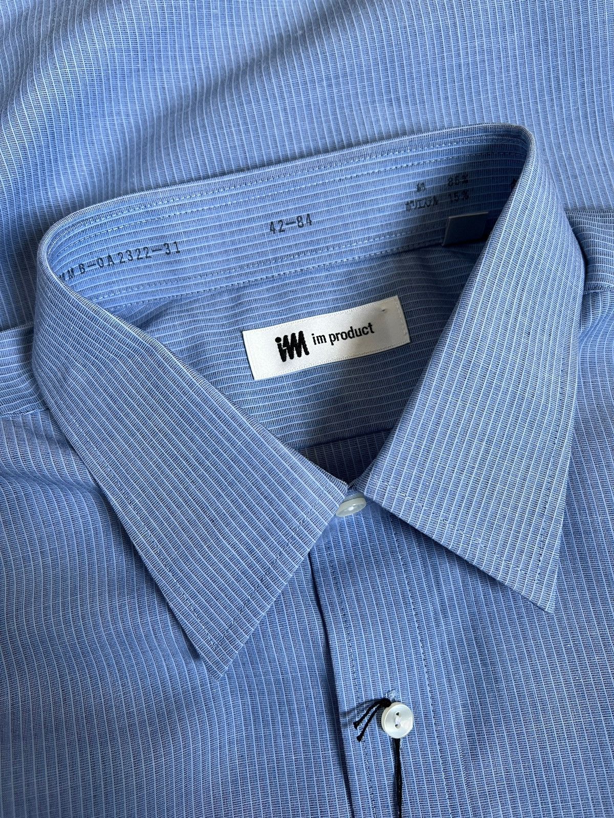 Issey Miyake NWT 1980 Issey Miyake Blue Stripes Button Up Shirt Size US XL / EU 56 / 4 - 14 Thumbnail