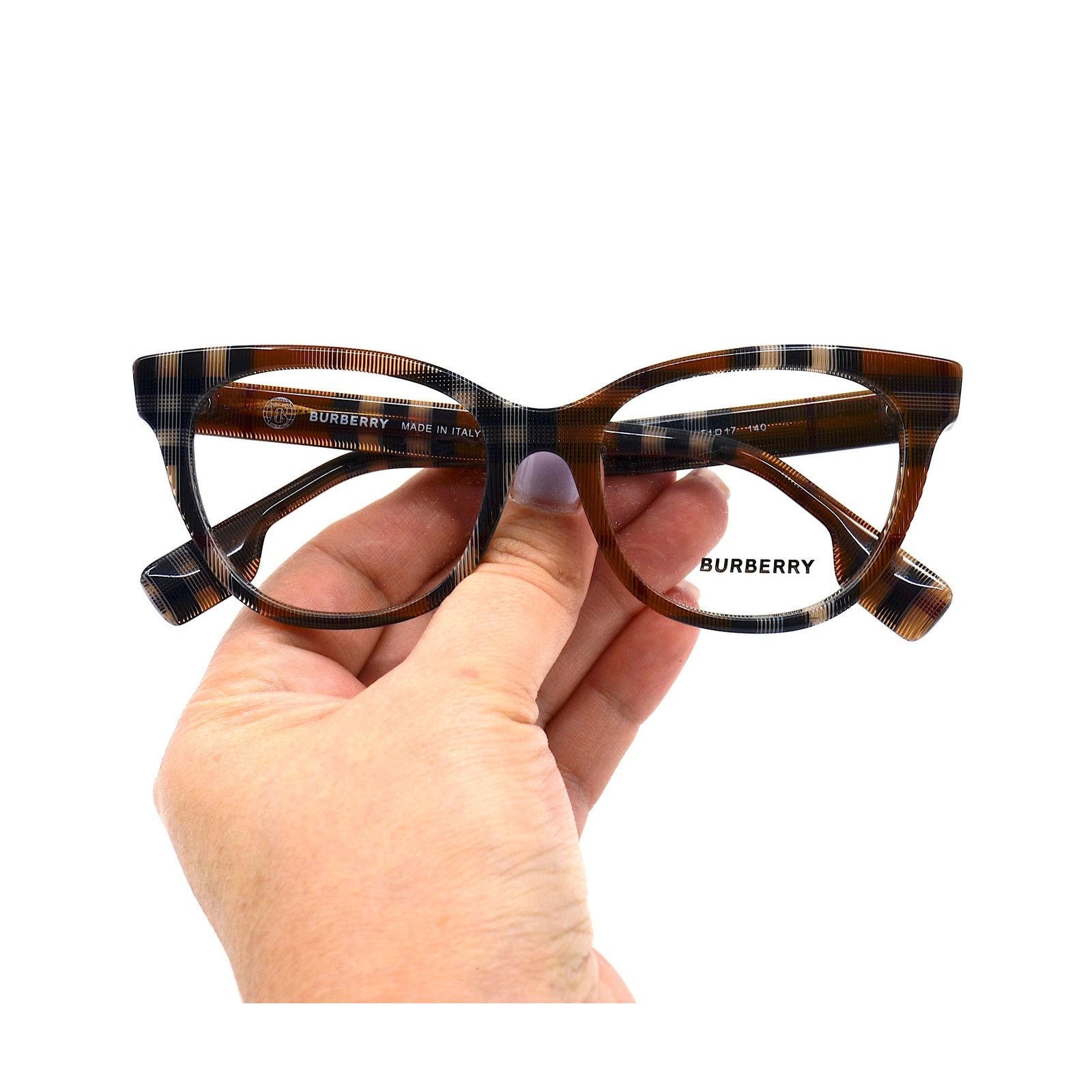 Burberry NEW BURBERRY BE2375 3966 CHECK BROWN EYEGLASSES FRAME Size ONE SIZE - 12 Thumbnail