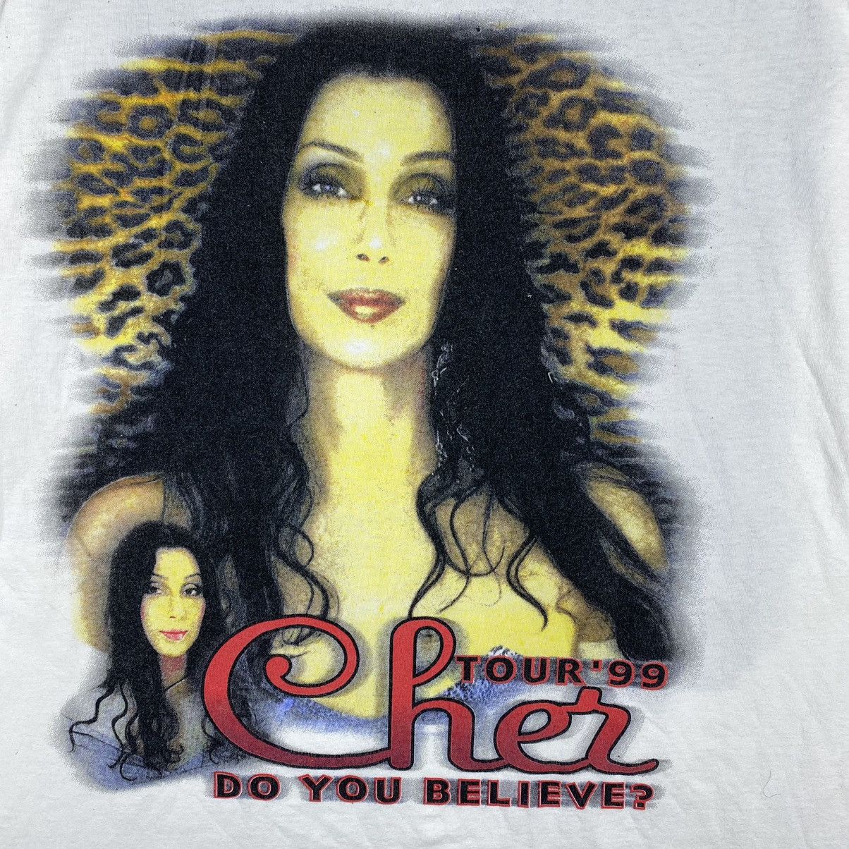 Band Tees × Rap Tees × Vintage Vintage 90's CHER Do You Believe Tour Tee Shirt Size US XL / EU 56 / 4 - 3 Thumbnail