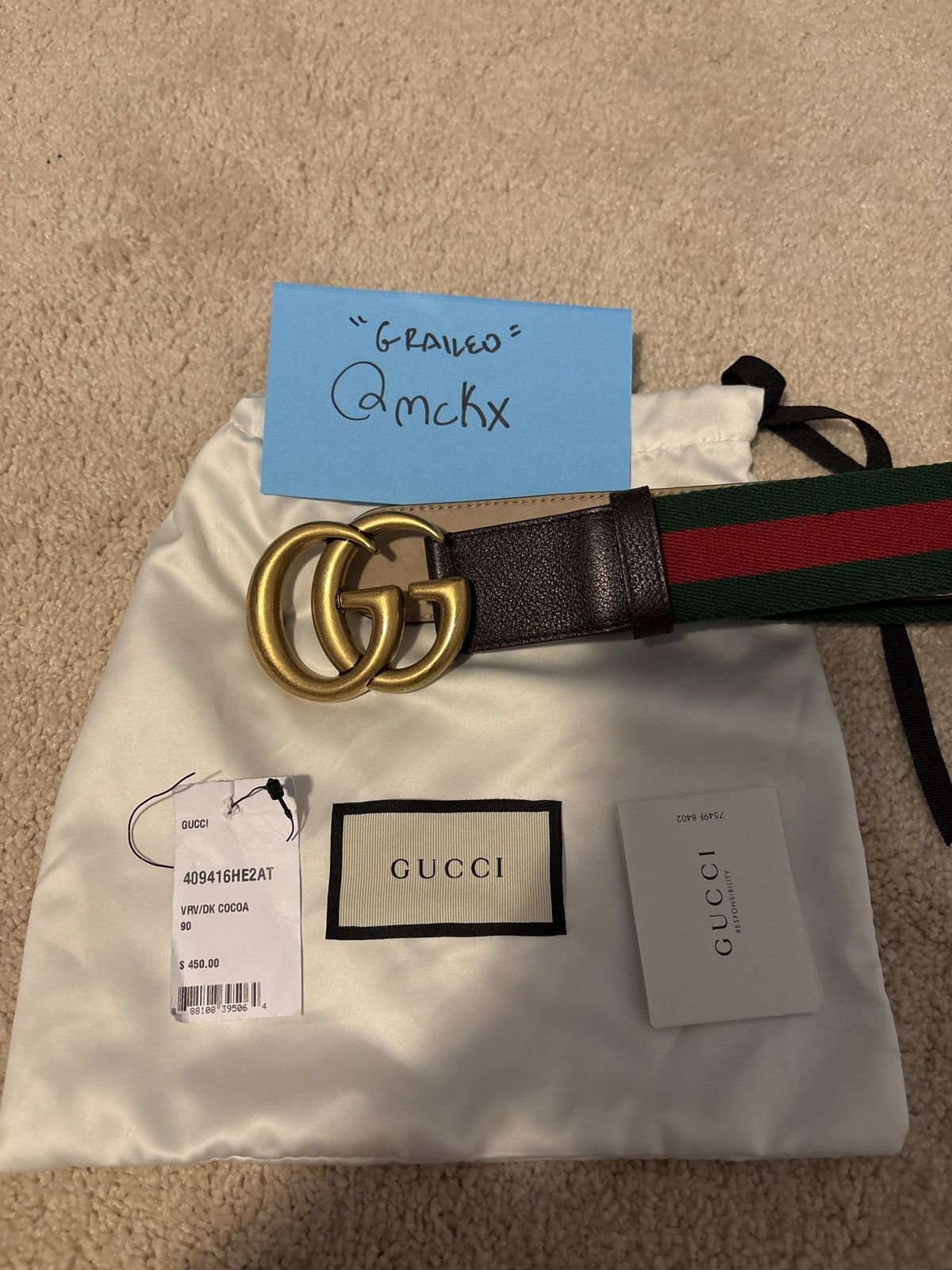 Gucci Gucci Belt Barely Worn Size ONE SIZE - 6 Thumbnail