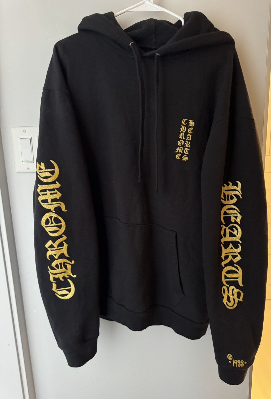 Chrome Hearts Chrome Hearts Gold Glitter 1988 Hoodie Size US L / EU 52-54 / 3 - 1 Thumbnail