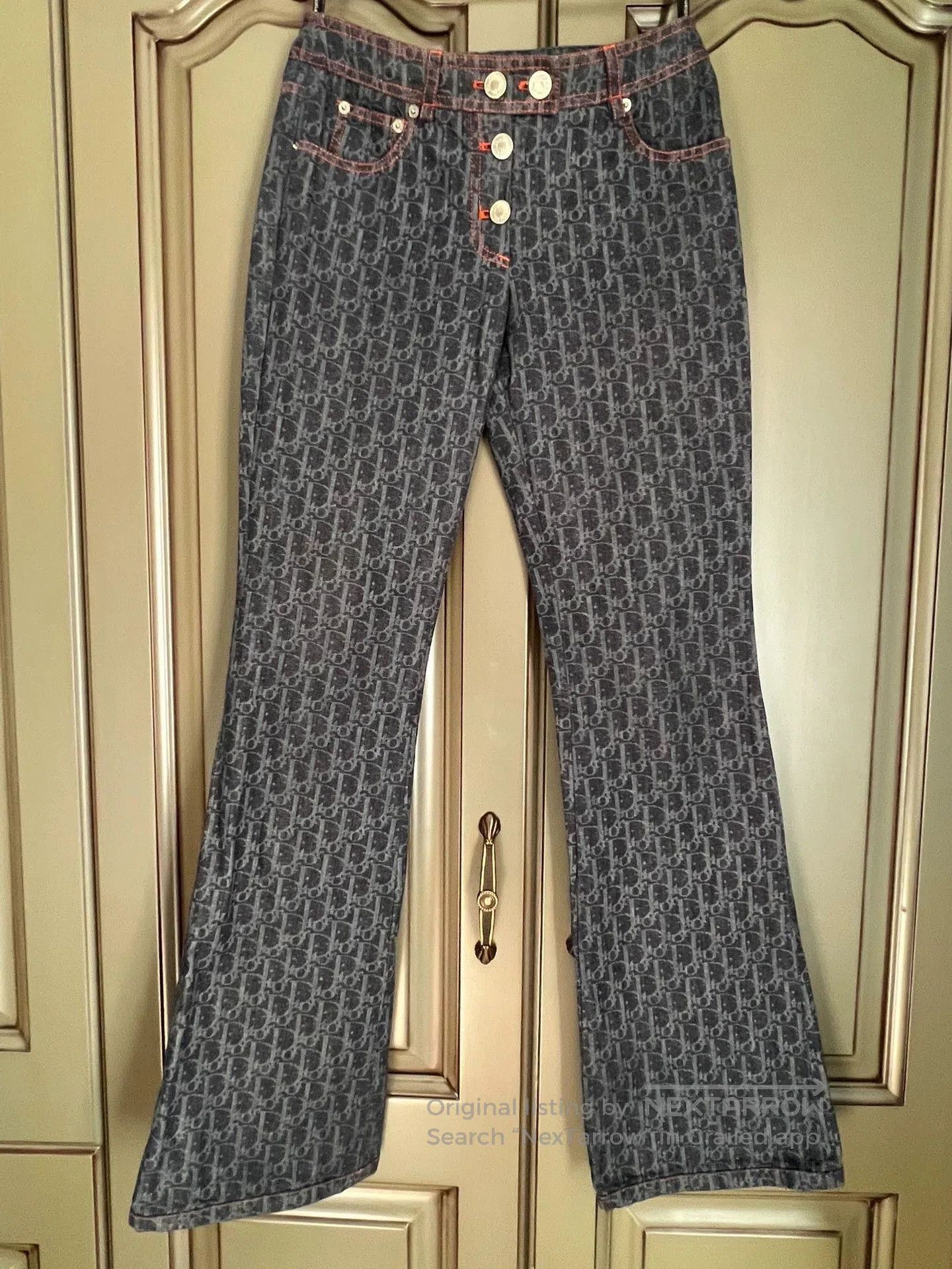 Dior dior flared denim jeans for women. Size US 26 / EU 42 - 1 Thumbnail