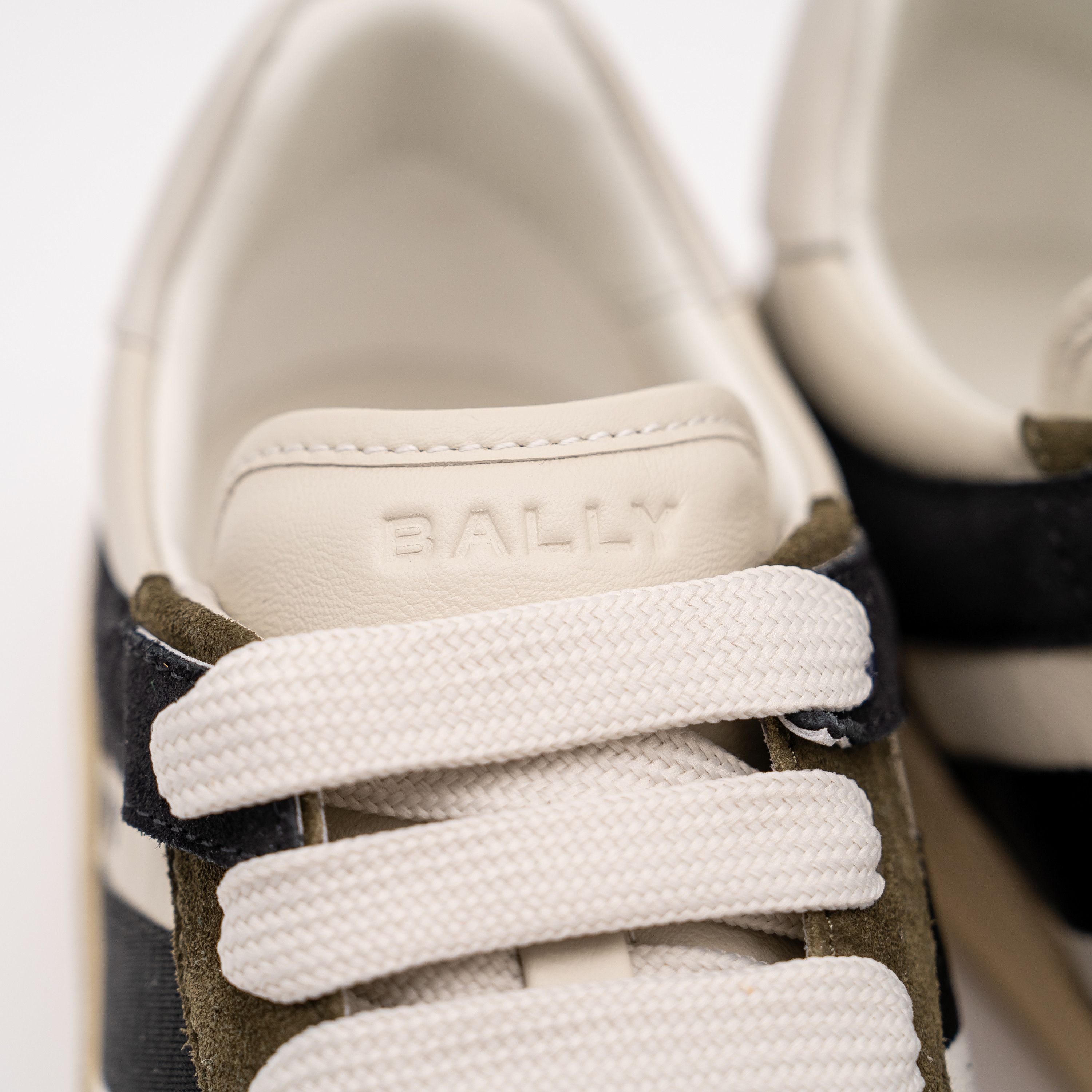 Bally 10.5 Bally Rebby Olive Black White Green Suede Sneakers 9 Size US 10.5 / EU 43-44 - 8 Thumbnail
