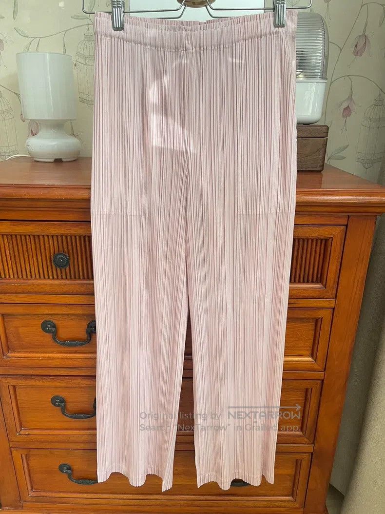 Issey Miyake Issey Miyake Cherry Blossom Pink Trousers Size 25" / US 0 / IT 36 - 1 Thumbnail