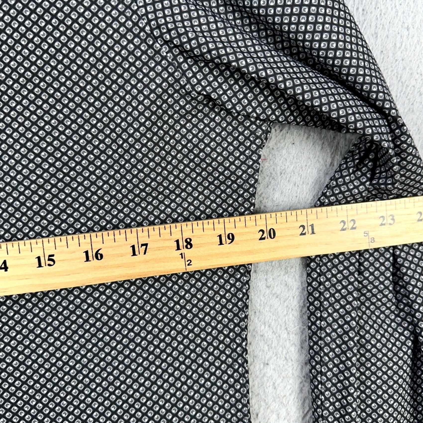Vintage Savannah Mens Button-Up Shirt Small Black Geometric Performance Poly Spandex NEW Size US S / EU 44-46 / 1 - 7 Thumbnail
