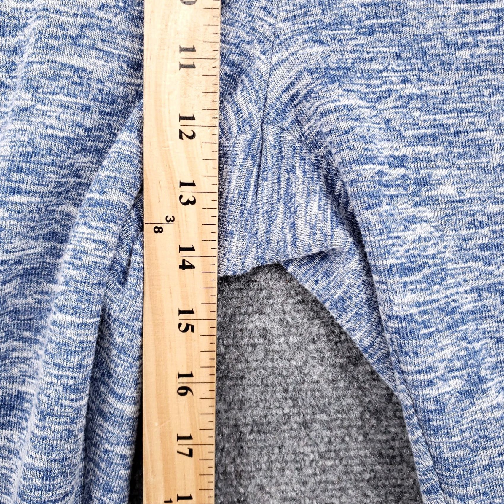 Vintage Chicos Weekends Pants 2 Large Blue Chambray Spacedye Drawstring US Womens Size 36" / US 14 / IT 50 - 6 Thumbnail