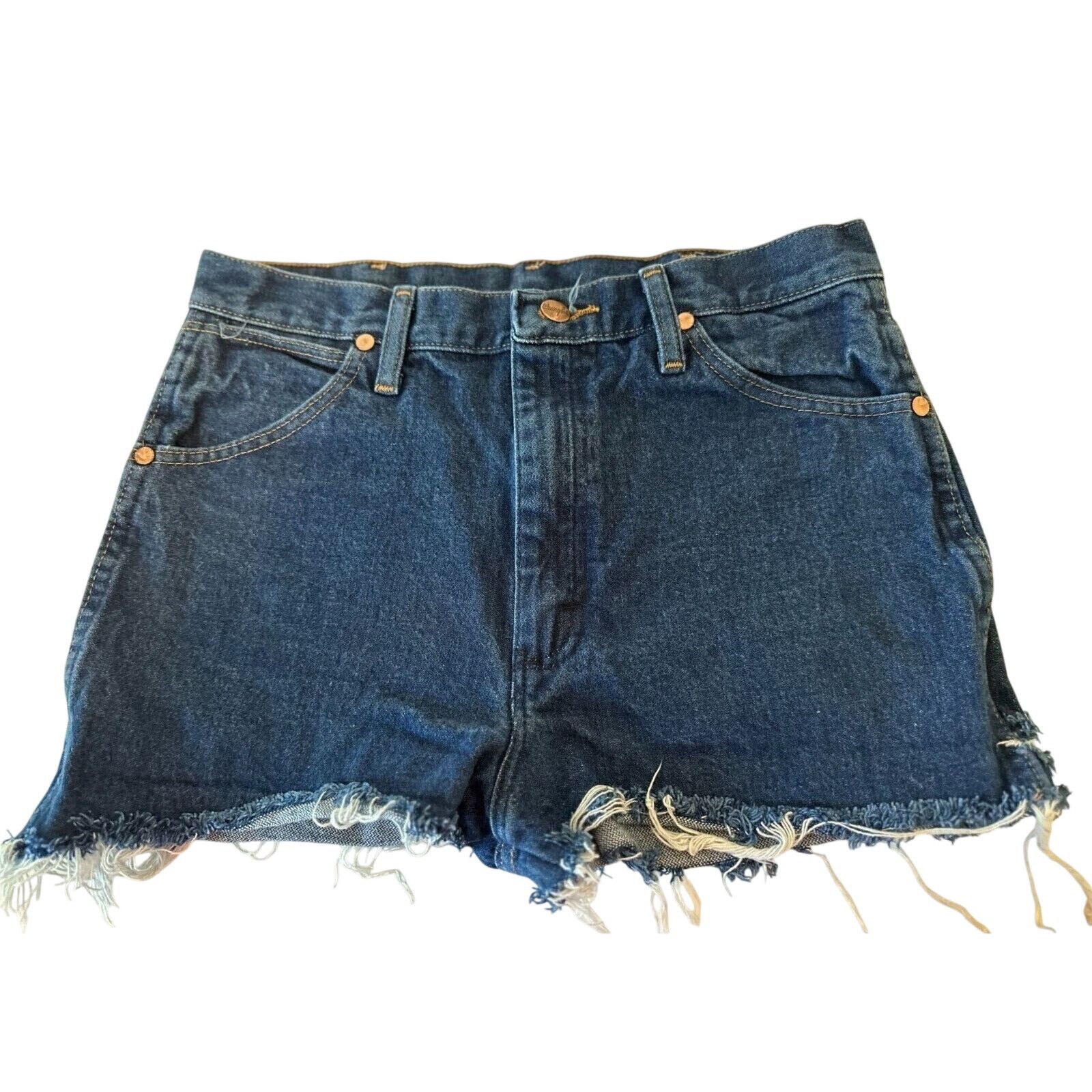 Wrangler Vintage-Wrangler Cowboy/Daisy Dukes/Cut Off's Jeans 31x1Blue Size US 31 - 1 Thumbnail