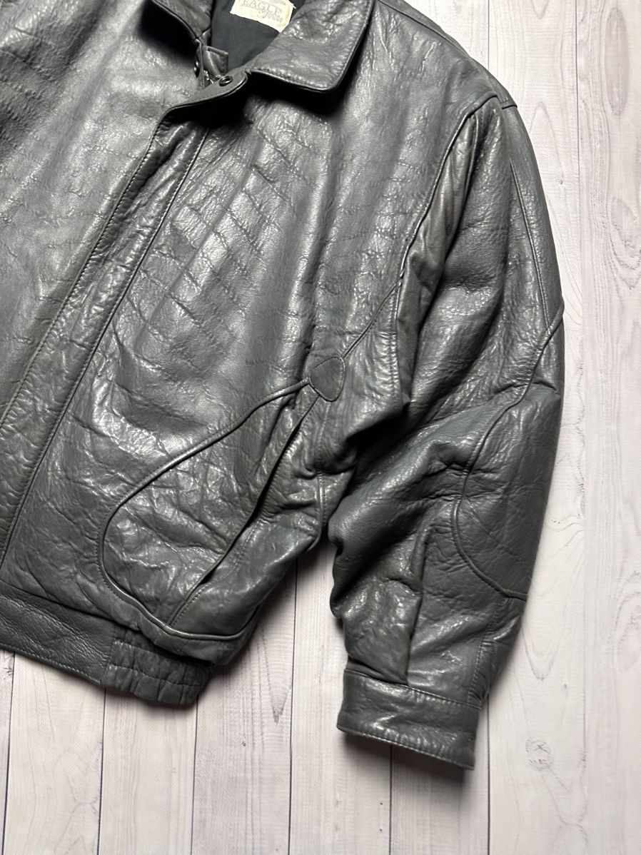 Vintage Vintage leather jacket Avant-garde rare grey Lamm Nappa L Size US L / EU 52-54 / 3 - 3 Thumbnail
