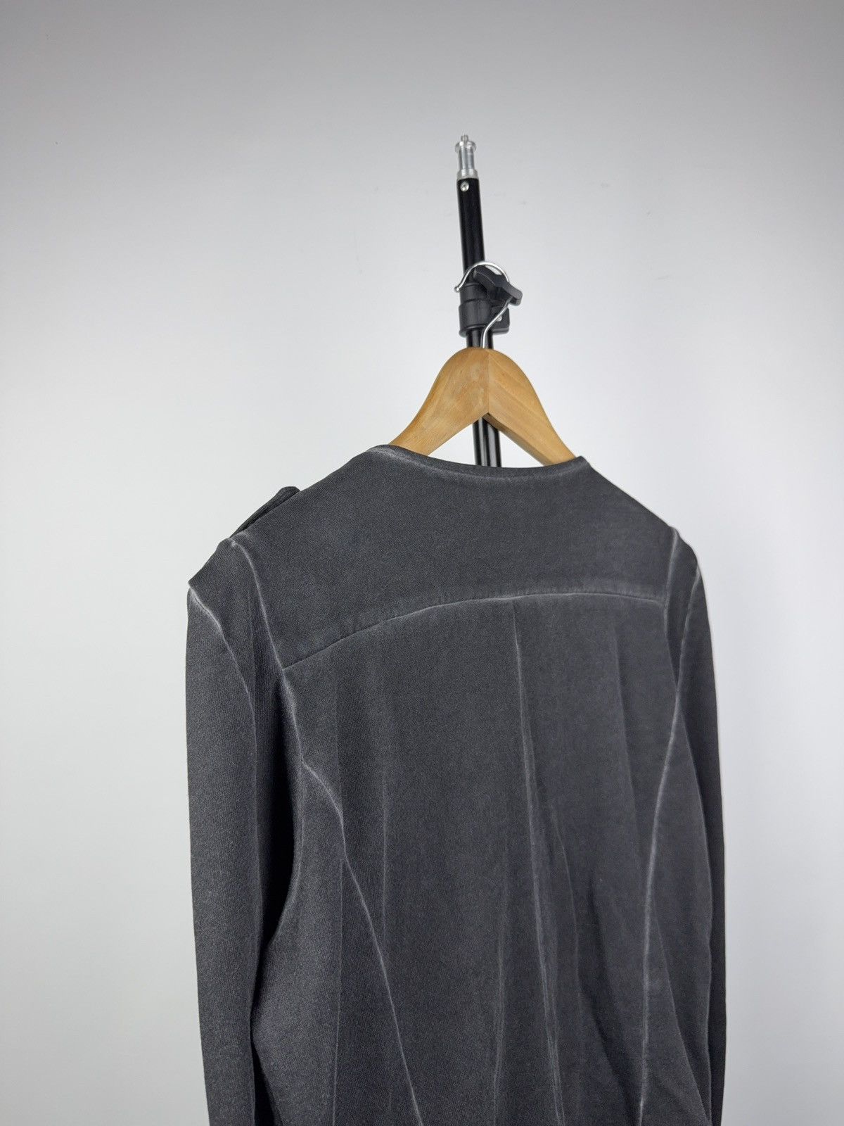 LIEBESKIND BERLIN Avant Garde Gothic Liebeskind Berlin Gray Moto Zip Jacket Size M / US 6-8 / IT 42-44 - 13 Thumbnail