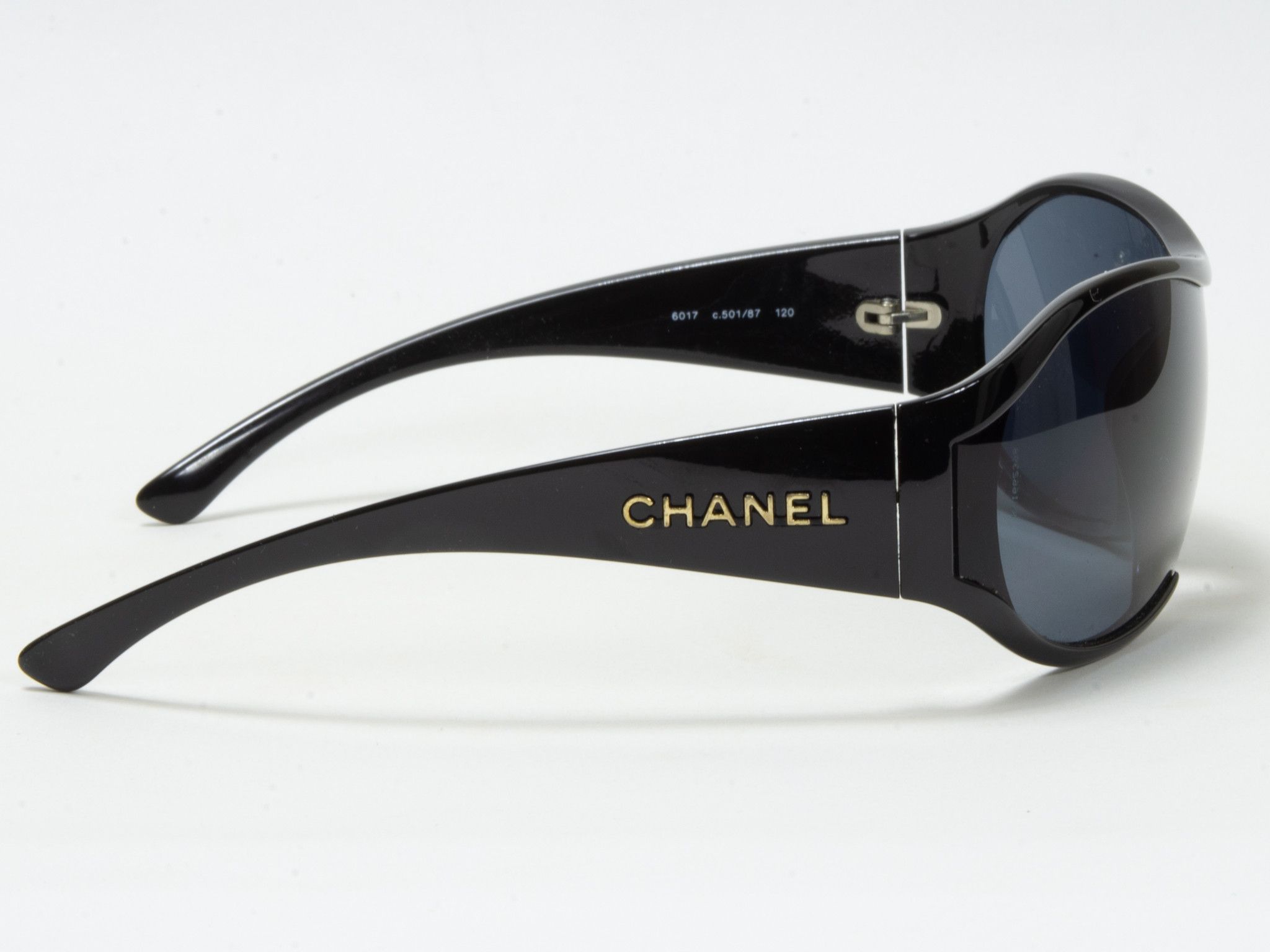 Chanel VINTAGE CHANEL SUNGLASSES IN BLACK Size ONE SIZE - 4 Thumbnail