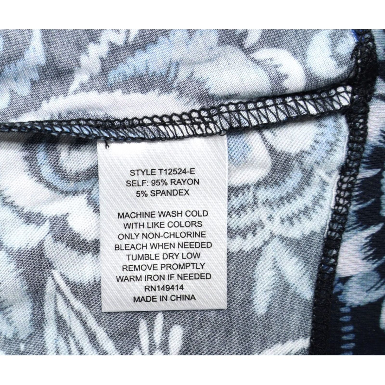 Johnny Was Johnny Was Womens The Janie Favorite Puff Sleeve Knit Tee Beathery Blue Sz L NEW Size L / US 10 / IT 46 - 5 Thumbnail