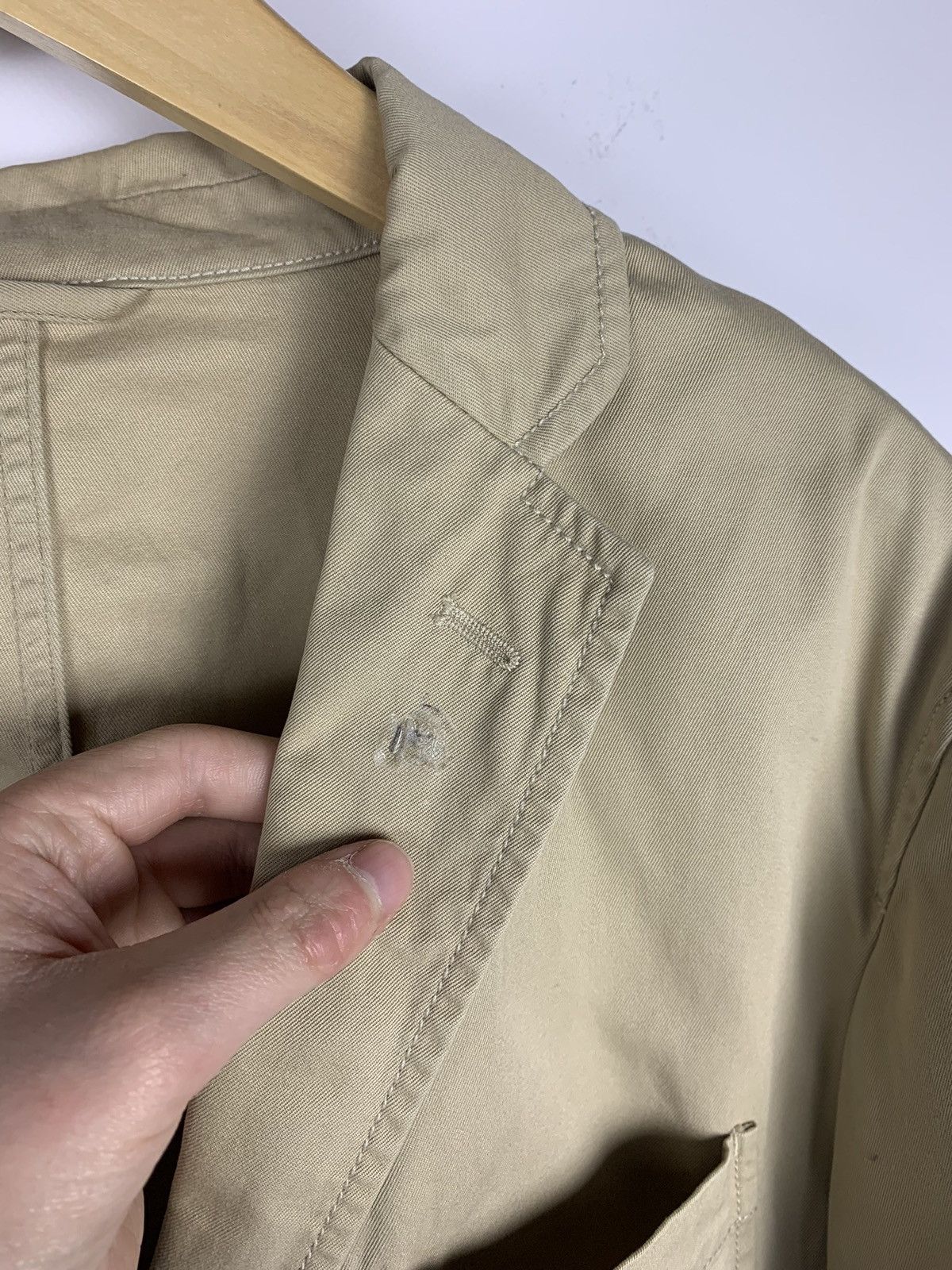 Polo Ralph Lauren Vintage Polo Ralph Lauren Blazer Mens 42R Jacket Coat Beige Size 42R - 6 Thumbnail