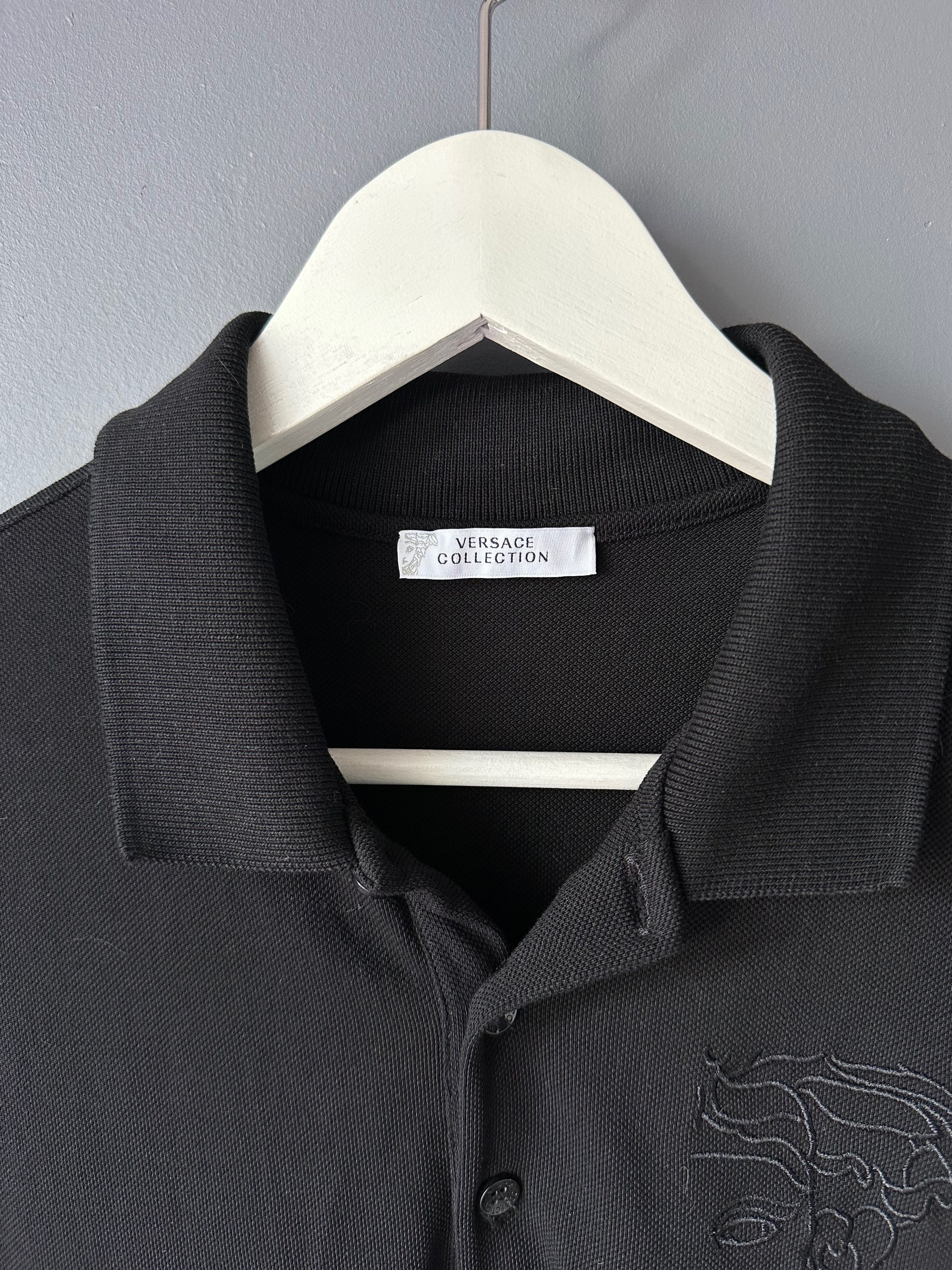 Versace Versace Collection Medusa Black Polo Shirt Short Sleeve Size US M / EU 48-50 / 2 - 5 Thumbnail
