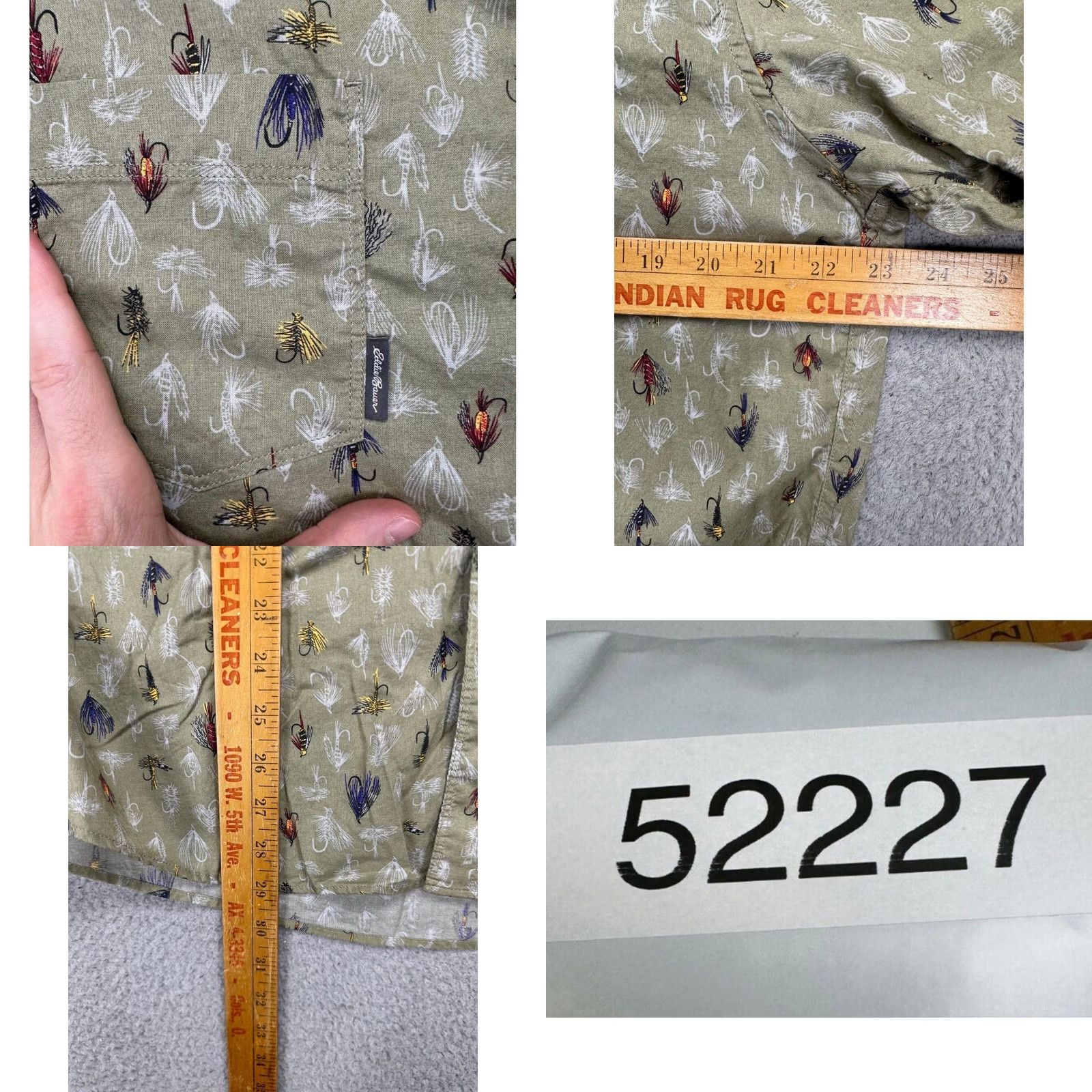 Eddie Bauer Eddie Bauer Shirt Men Large Green Fishing Lure Print Button-Down Classic Fit EUC Size US L / EU 52-54 / 3 - 8 Thumbnail