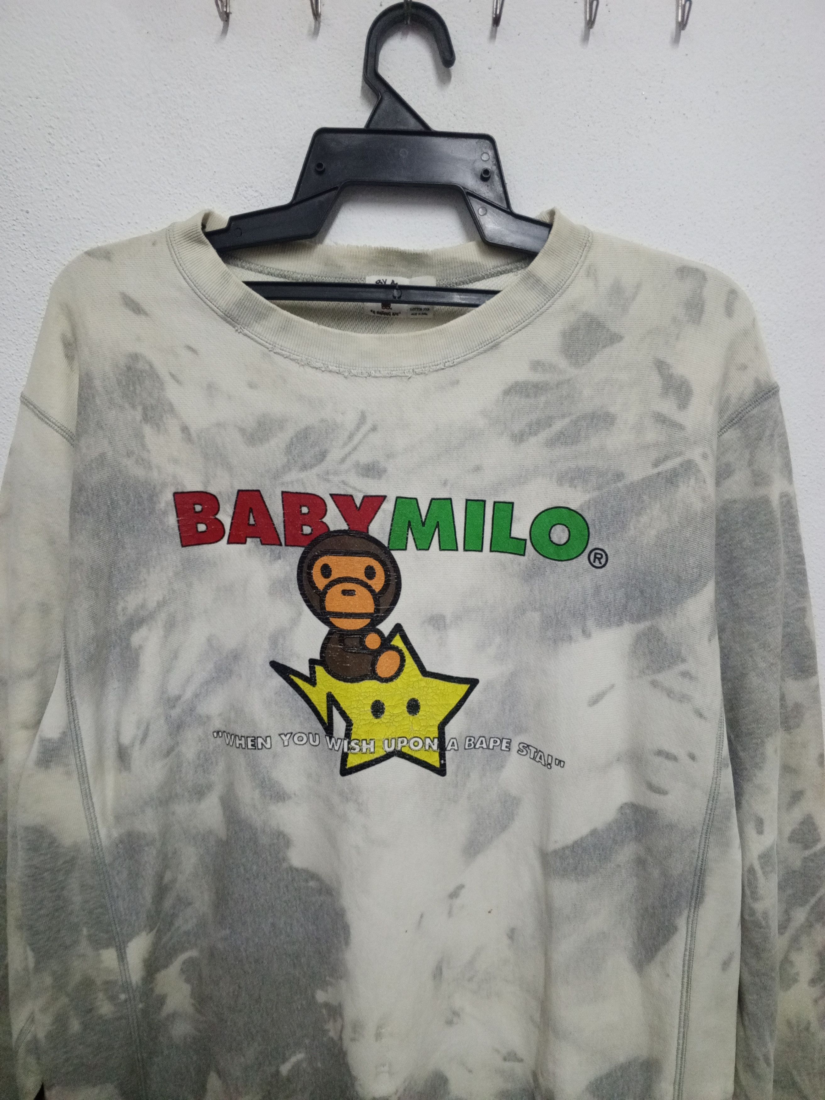 Bape BABY MILO STAR ×BAPE TAI DAI SWEATSHIRT Size US L / EU 52-54 / 3 - 5 Thumbnail