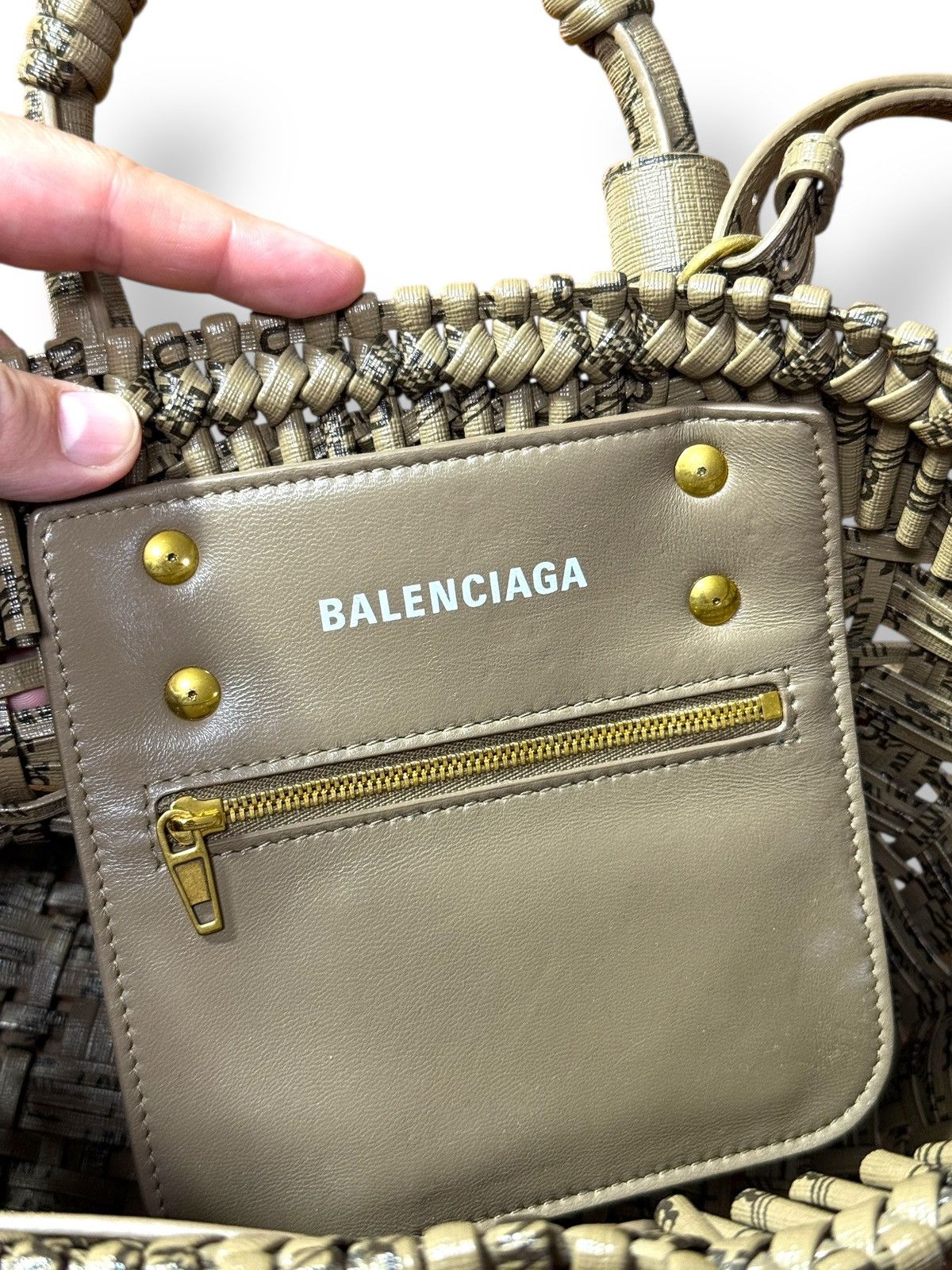 Balenciaga × Designer × Japanese Brand *RARE* AOP BALENCIAGA BISTRO BASKET BAG STRAP DEMNA BB Size ONE SIZE - 4 Thumbnail