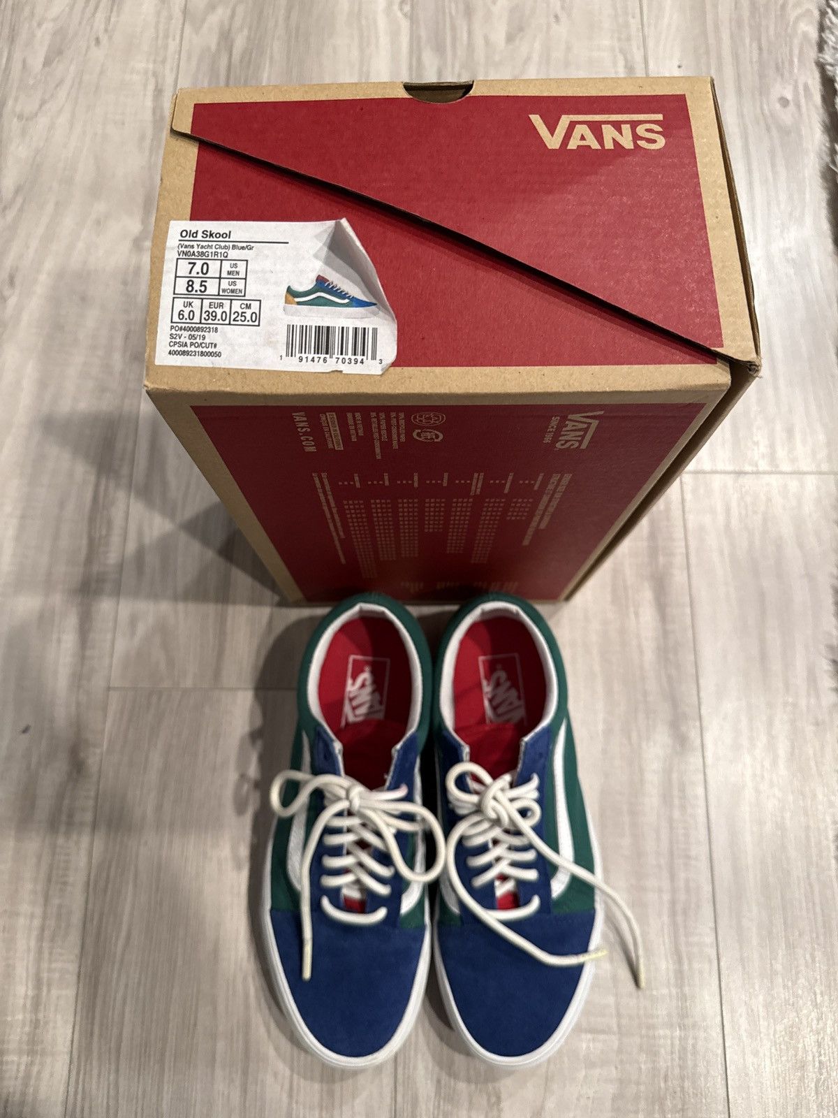 Vans Old Skool Vans Yacht Blue Green VN0A38G1R1Q Size US 7 / EU 40 - 7 Thumbnail