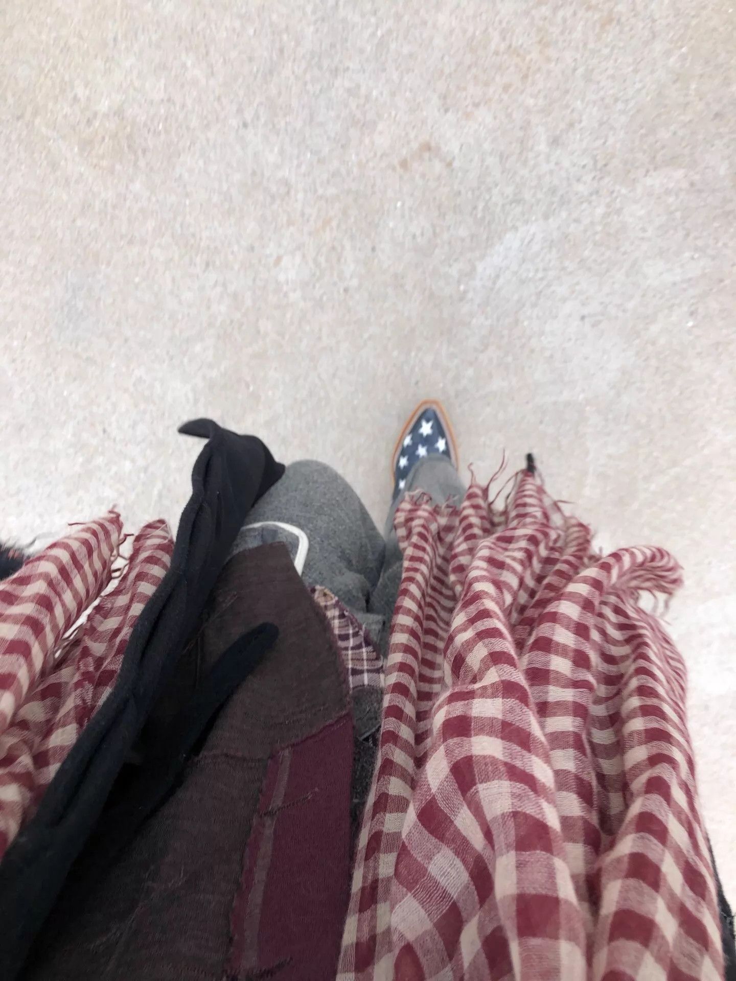 Takahiromiyashita The Soloist. Takahiromiyashita Check Scarf w/min pulls Size ONE SIZE - 3 Thumbnail