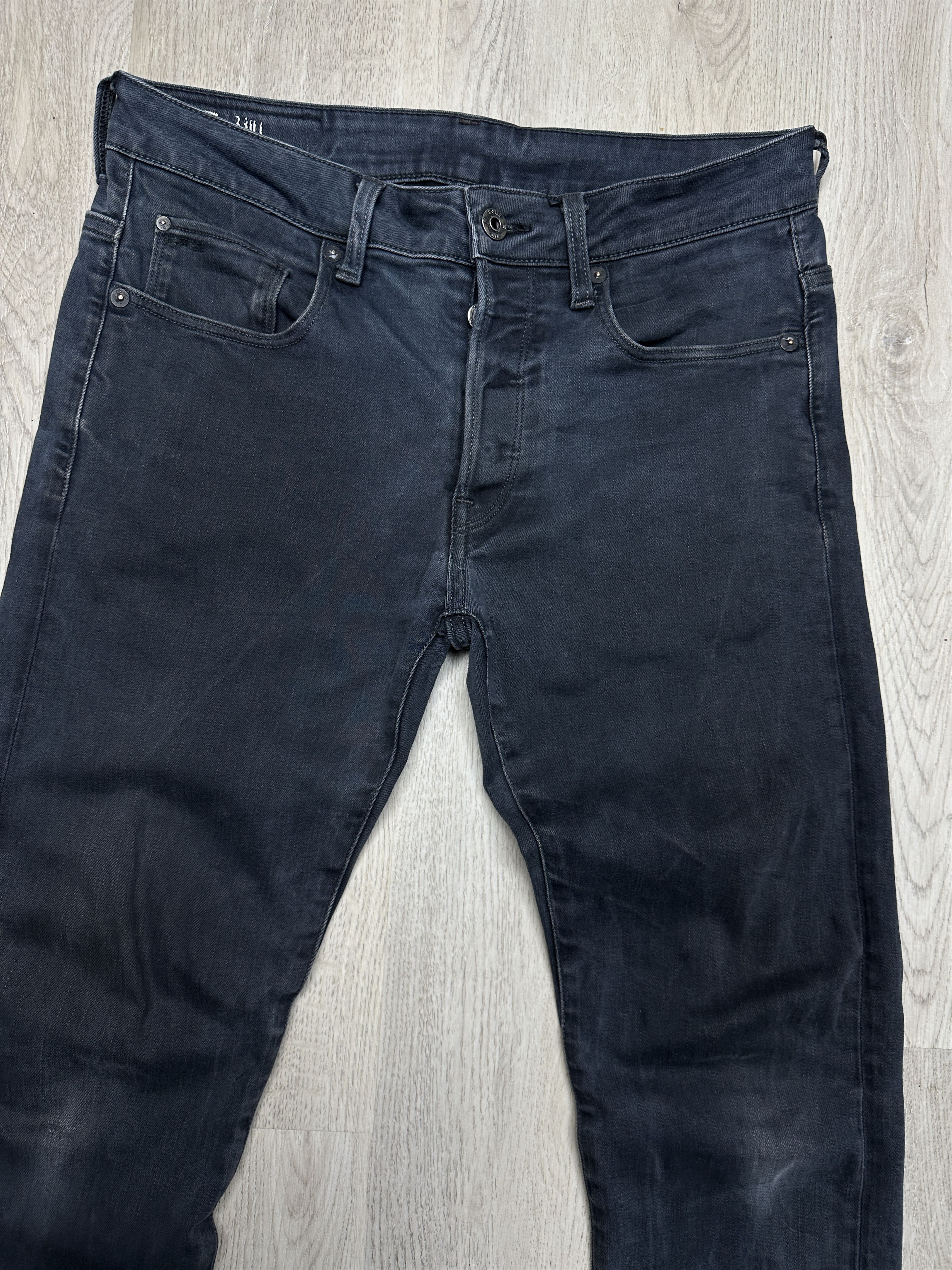 G-Star G Star Raw 3301 Slim Mens Denim Pants Jeans Size US 32 / EU 48 - 2 Thumbnail