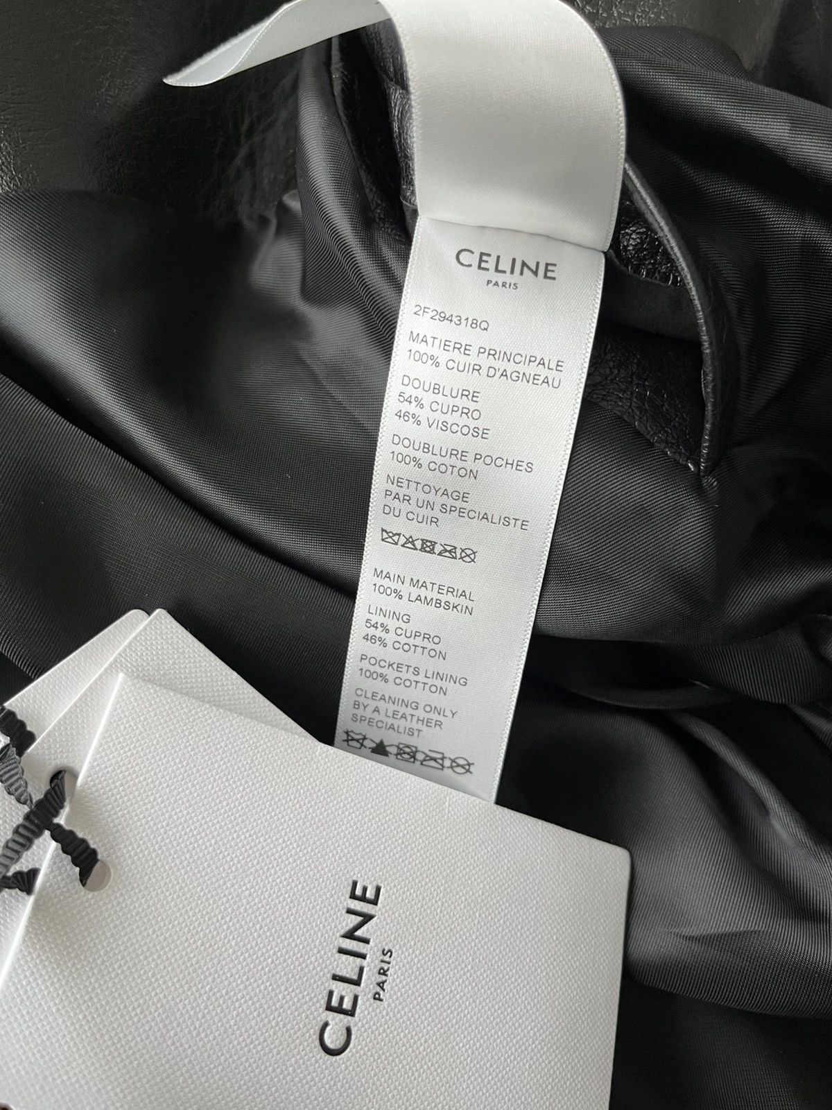 Celine × Hedi Slimane $6k Value Celine Paris Leather Blazer by Hedi Slimane Size 54R - 7 Thumbnail