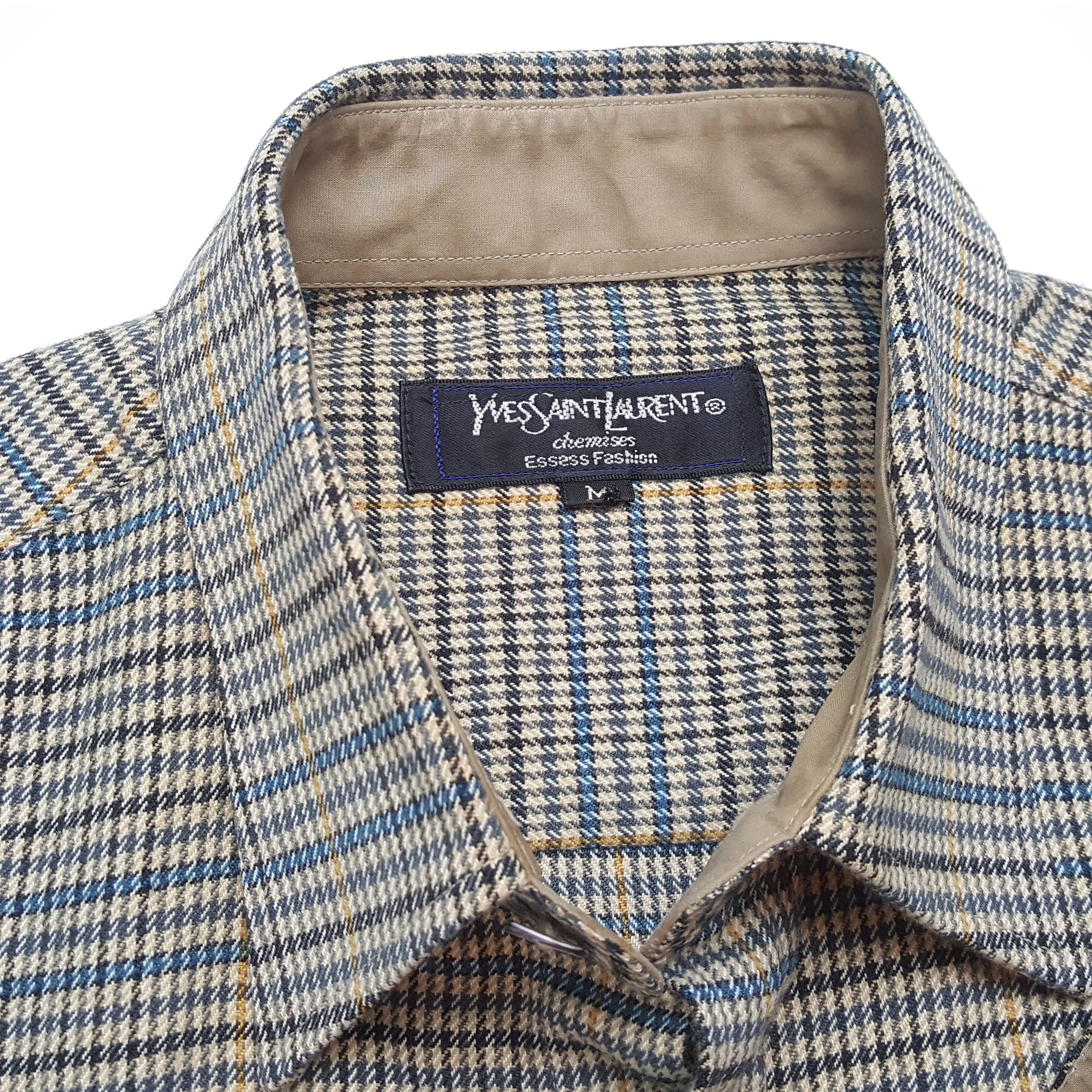 Vintage × Yves Saint Laurent Vintage YVES SAINT LAURENT Italian Fashion Brand Shirts Size US M / EU 48-50 / 2 - 8 Thumbnail