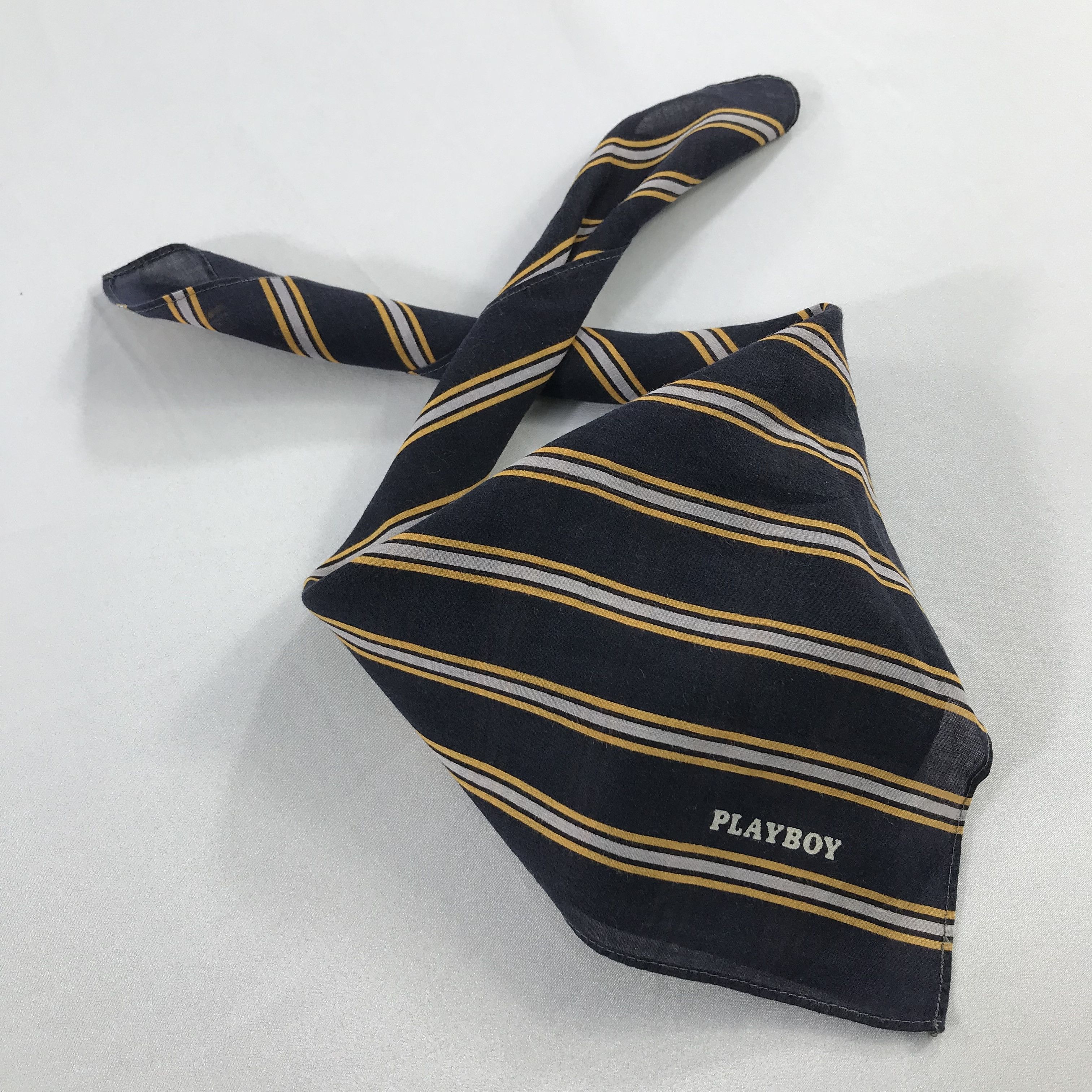 Playboy × Vintage Playboy Bandana / Handkerchief / Neckerchief - S2261 Size ONE SIZE - 4 Thumbnail