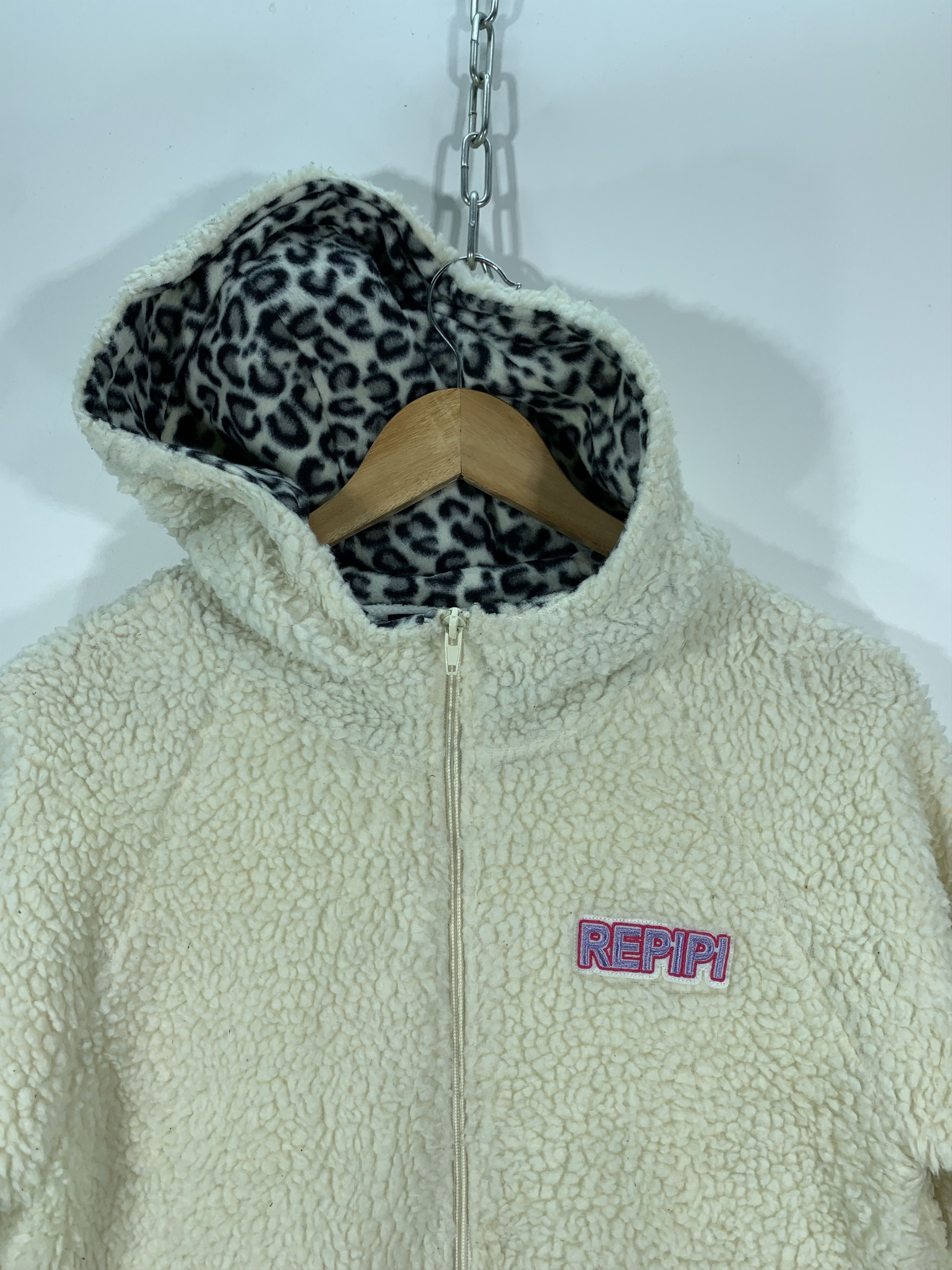 Japanese Brand Repipi Sherpa Fleece Hoodie Size US S / EU 44-46 / 1 - 4 Thumbnail